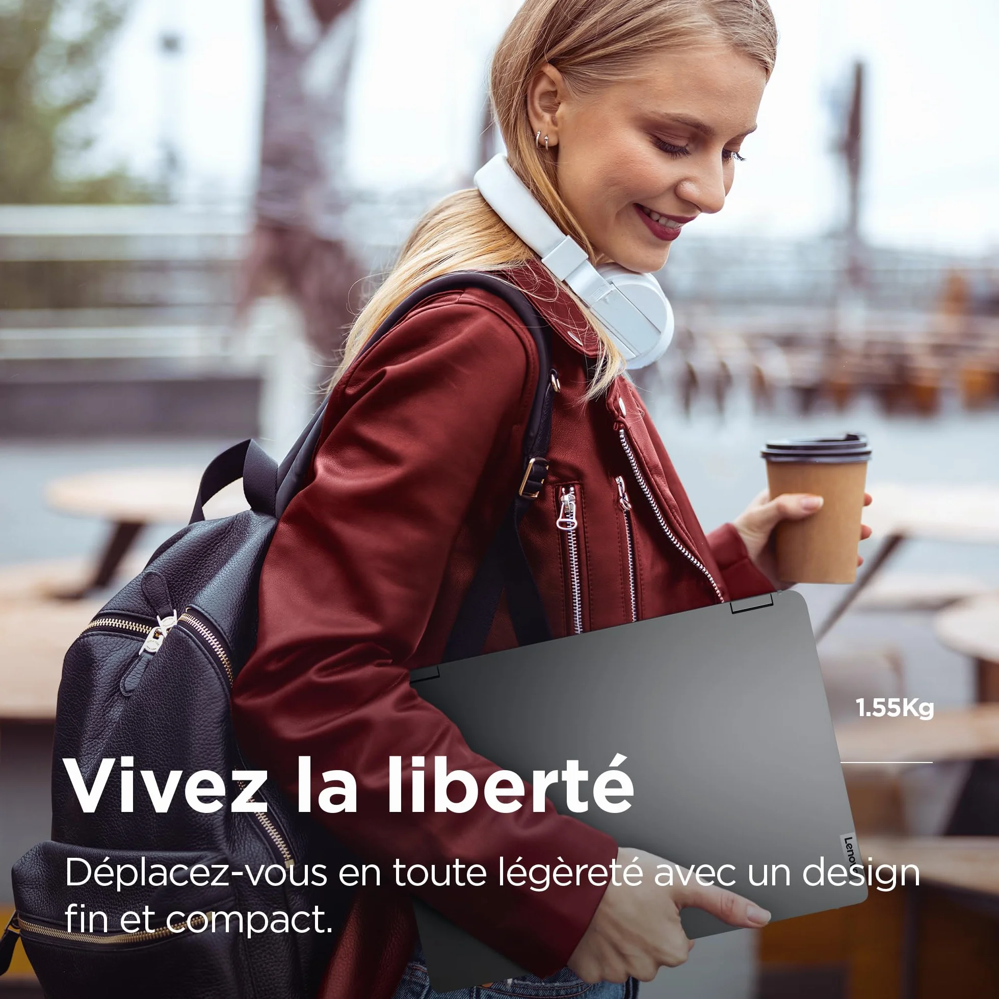 Lenovo IdeaPad Flex 5 14ABR8 Ordinateur Portable 14" WUXGA Tactile AMD Ryzen 7 5825U RAM 16Go SSD 512Go AMD Radeon Graphics Windows 11 Home Clavier AZERTY Français Gris