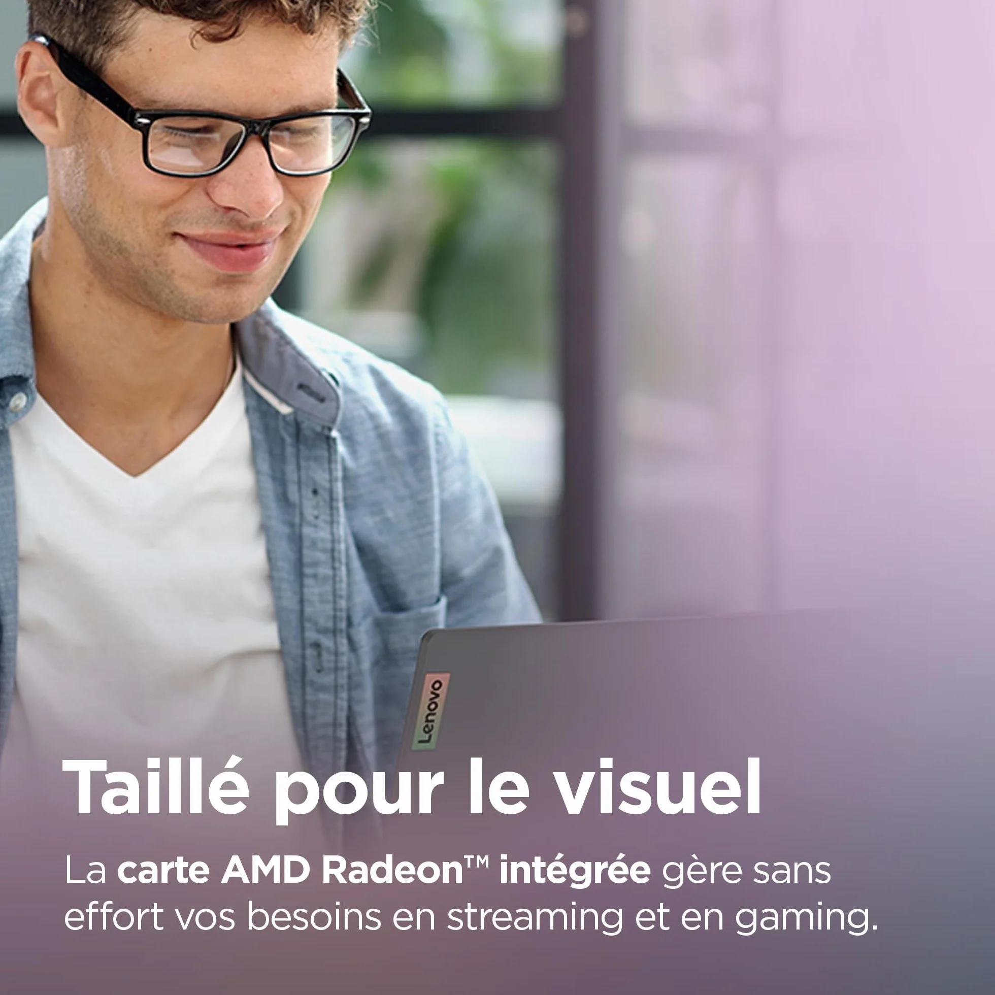 Lenovo IdeaPad 3 17ABA7 Ordinateur Portable 17.3" HD+ AMD Ryzen 5 5625U RAM 8Go SSD 512Go AMD Radeon Windows 11 Home Clavier AZERTY Français Gris