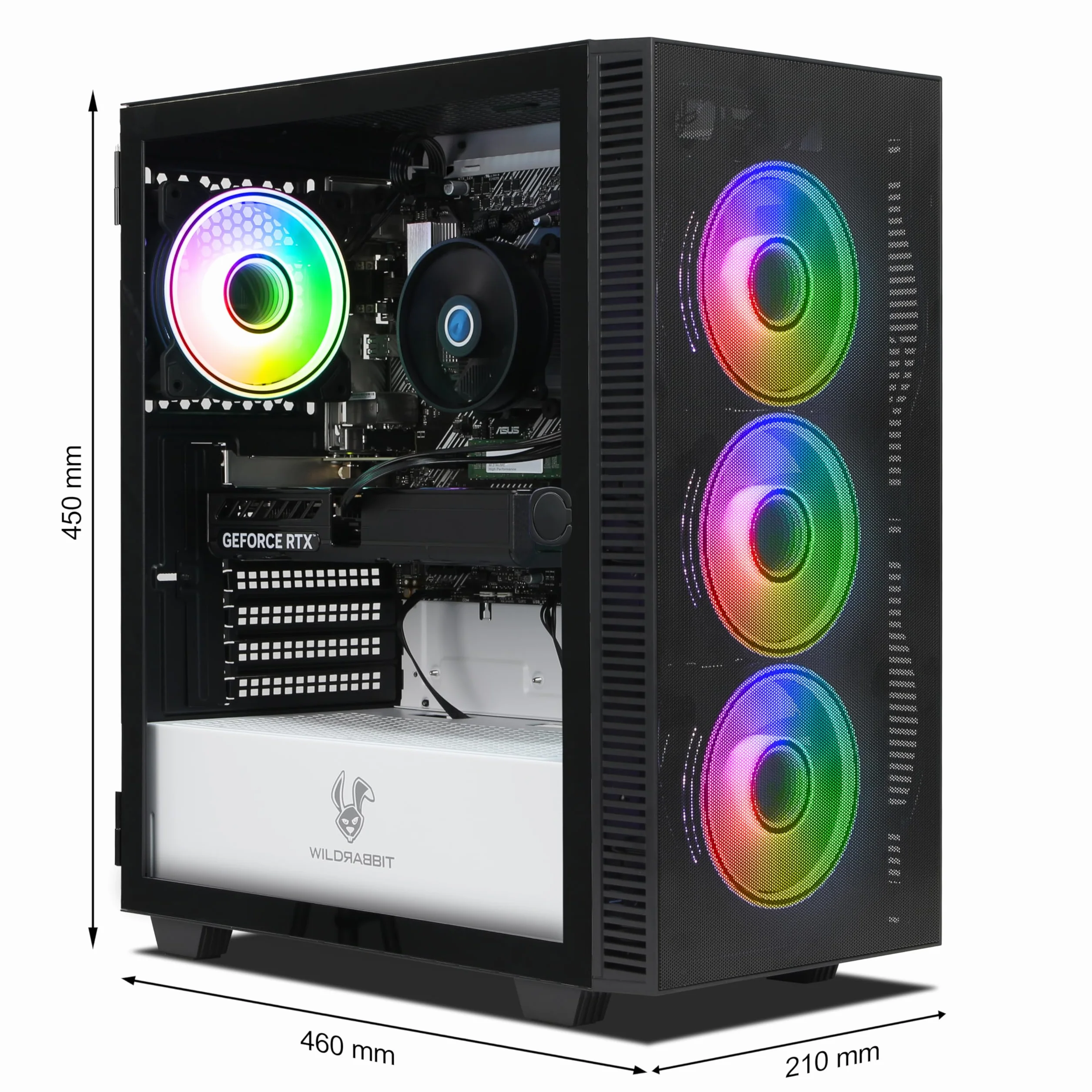 Ankermann Cryon Gaming V3 AMD Ryzen 7 5700X Nvidia GeForce RTX 5060 8Go 16Go RAM 1To NVMe SSD Windows 11 WiFi