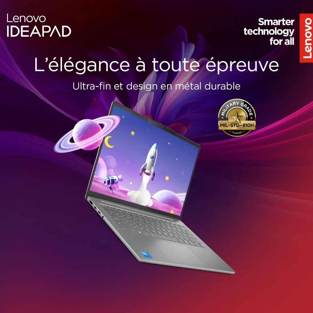 Lenovo IdeaPad Slim 5 14IRH10 Ordinateur Portable 14'' WUXGA Intel Core i7-13620H RAM 16Go SSD 512Go Windows 11 Home Clavier AZERTY Gris