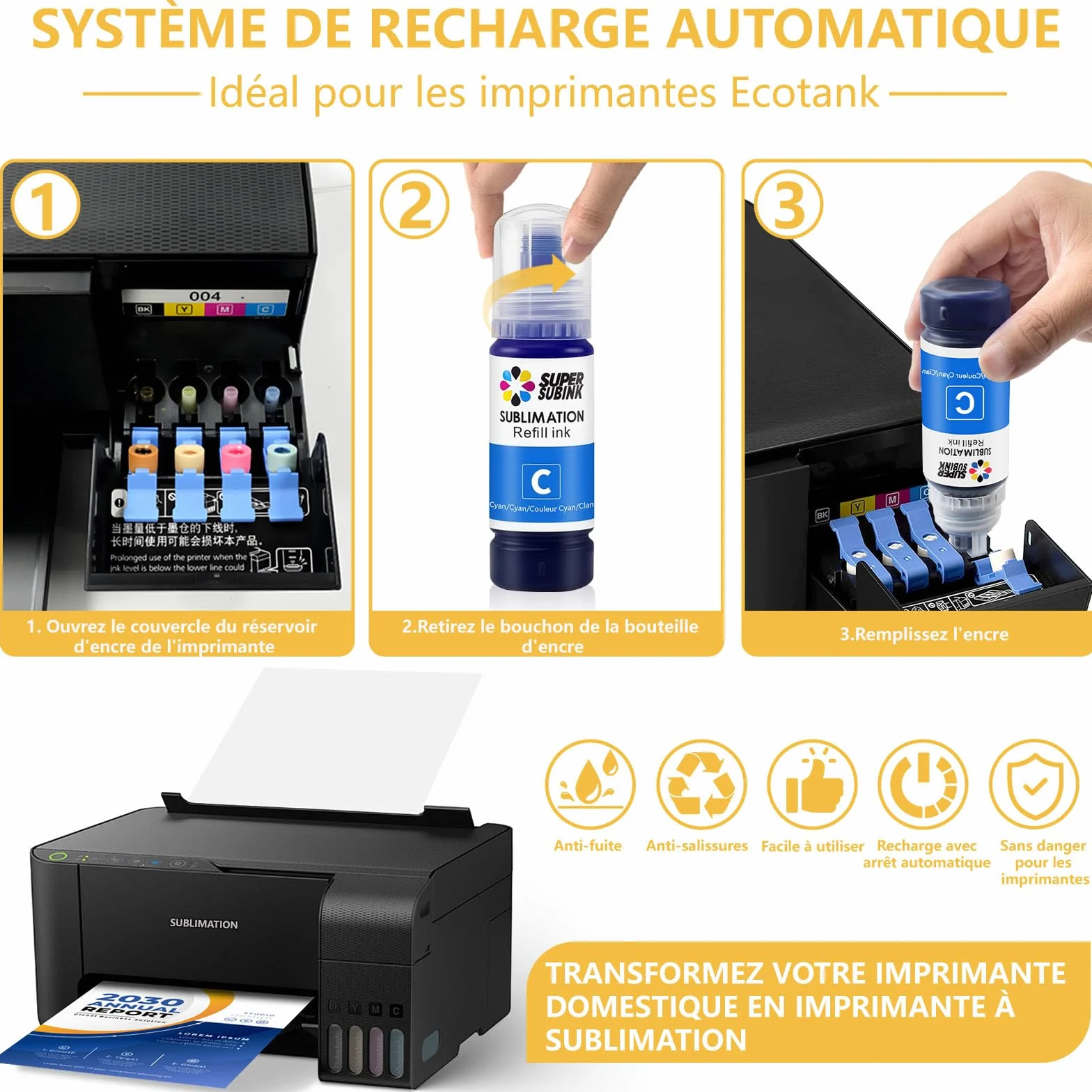 Sulimatio Ik do Epson 2810 ET2850 2830 2815 4810 Heat Transfer