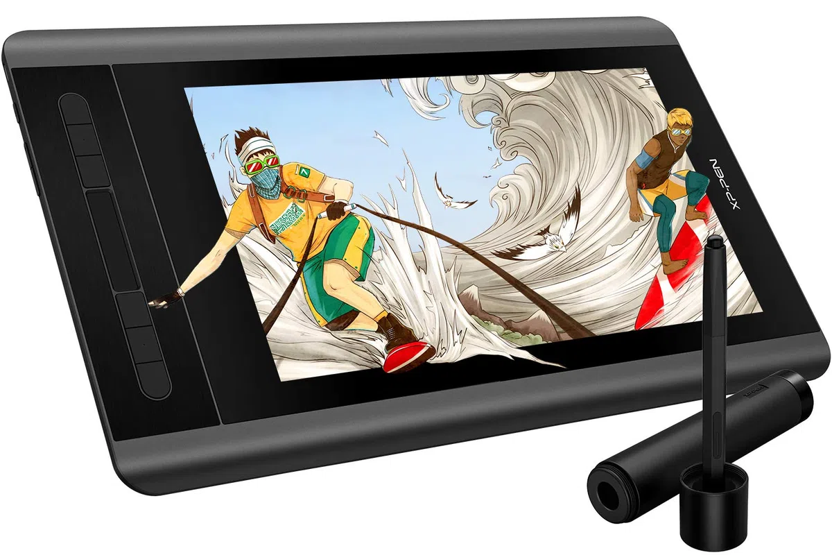 XP-Pen Artist 12 Tablette Graphique avec Ecran 11.6 Pouces à Stylet Passif 8192 Niveaux Acompagnée avec 6 Raccourcis et 1 Barre Tactile - Compatible avec Windows et Mac