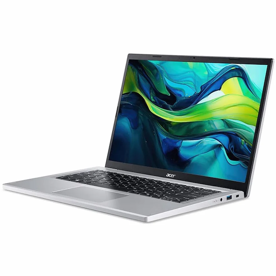 Acer Aspire Go 14 PC Portable 14" WUXGA 60 Hz Intel Core 3-N355 8 Go RAM 512 Go SSD Intel Graphics Windows 11 Home Argent Clavier AZERTY AG14-32P-35XP