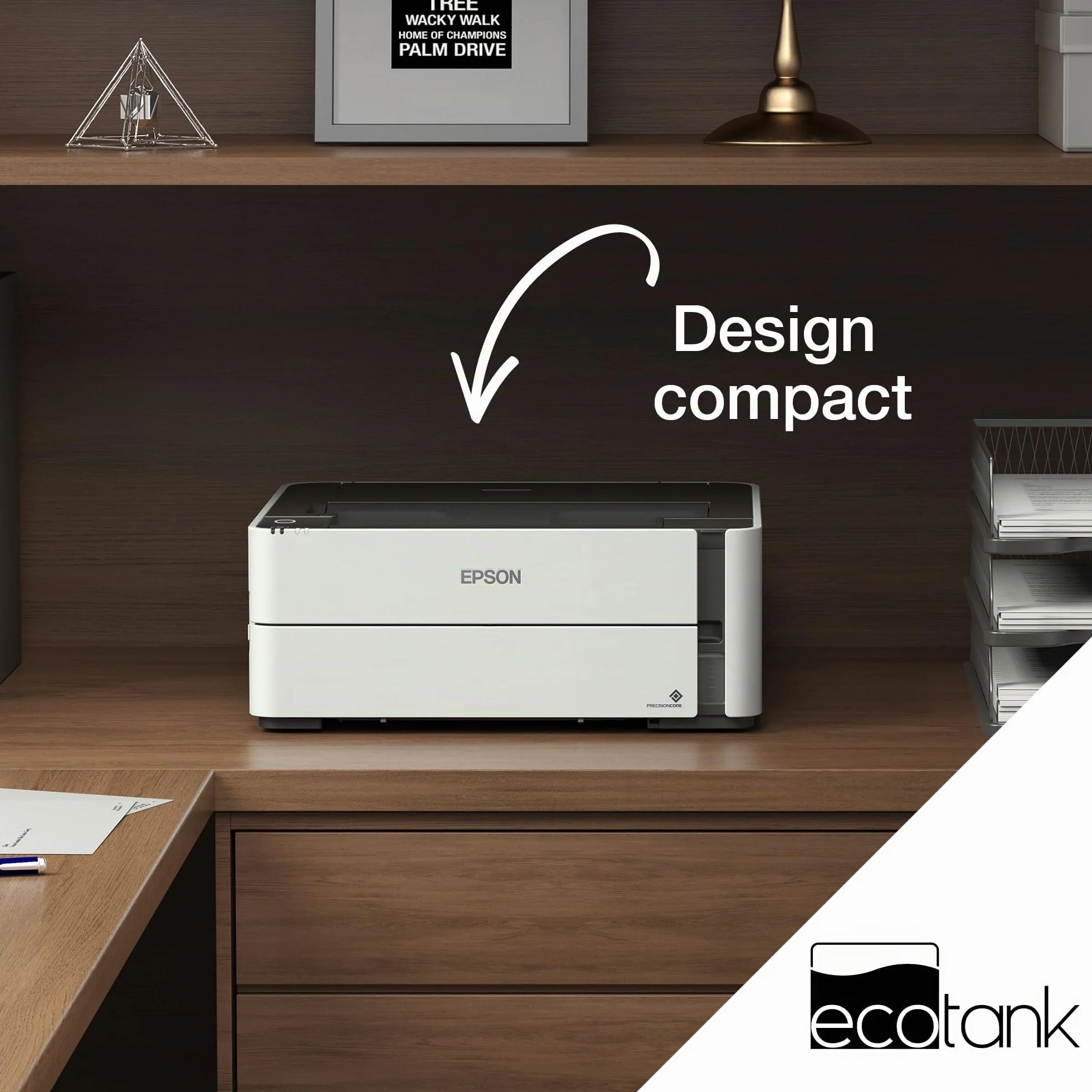 EPSON EcoTank ET-M1170 Imprimante jet d'encre monochrome A4 sans fil réservoir haute capacité 20ppm recto-verso Ethernet noir