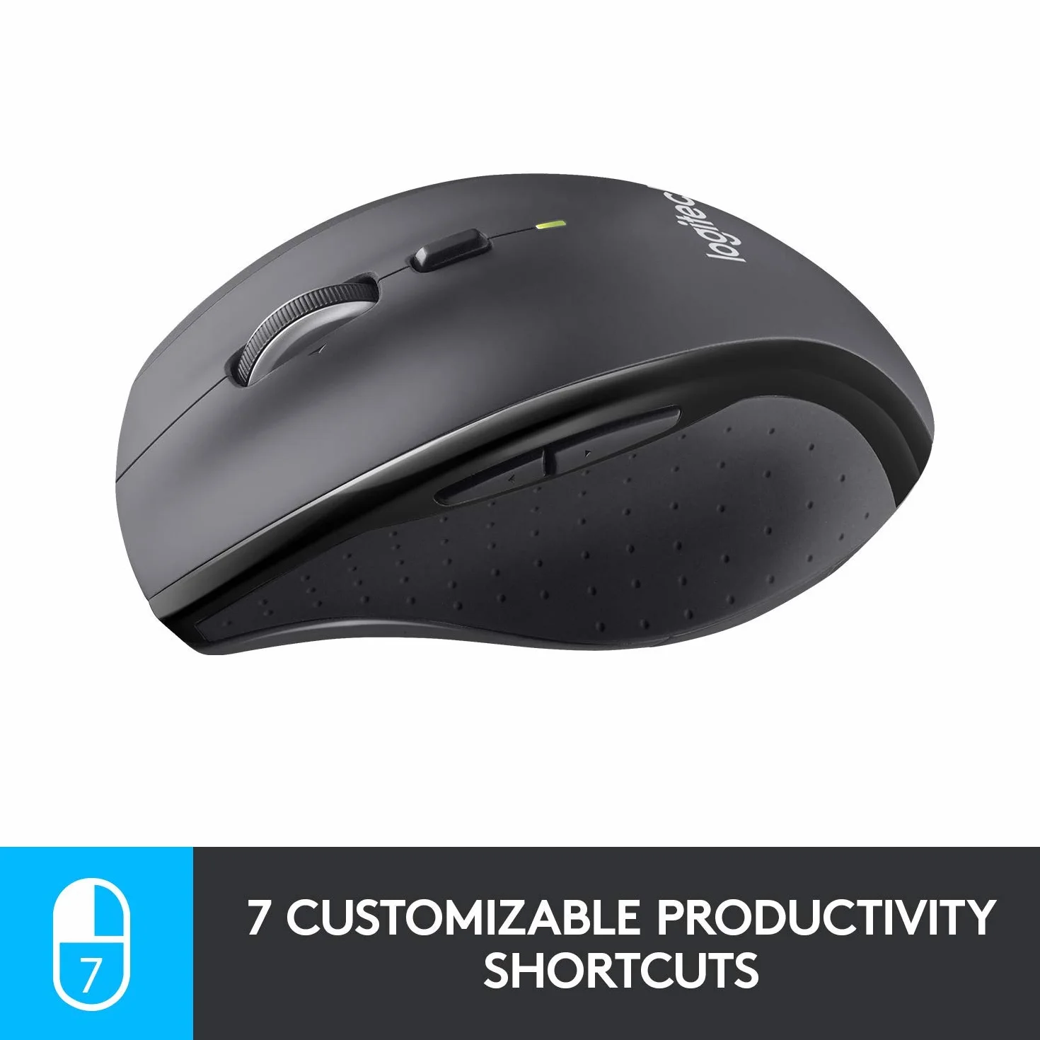 Logitech M705 Souris sans fil Noir Reconditionné pour Windows Mac Ordinateur Portable