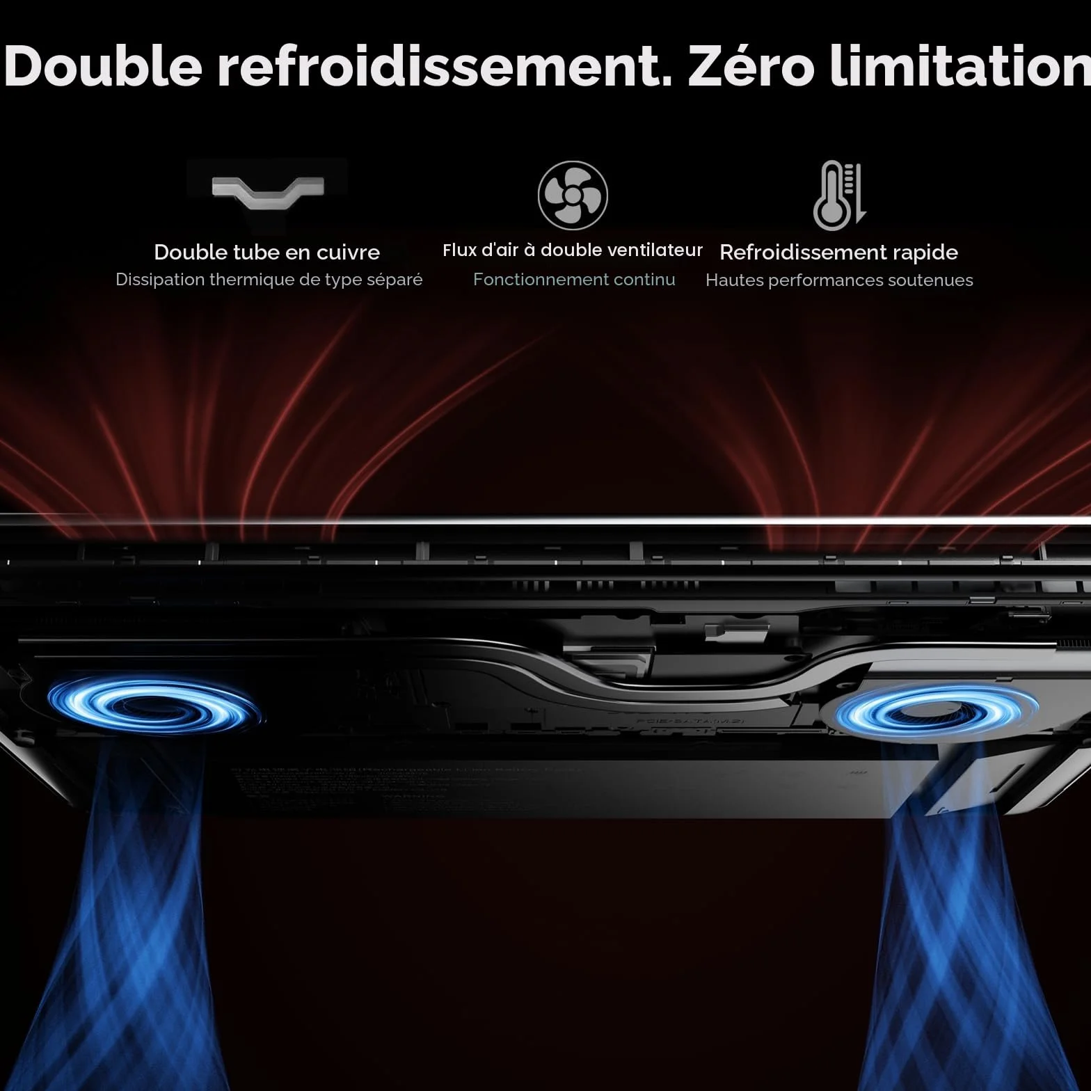 AOC Ordinateur Portable Gaming 16 Pouces AMD Ryzen 7 7735HS 8 Cœurs DDR5 4800MHz 16Go RAM 512Go SSD WiFi 6 BT5.2