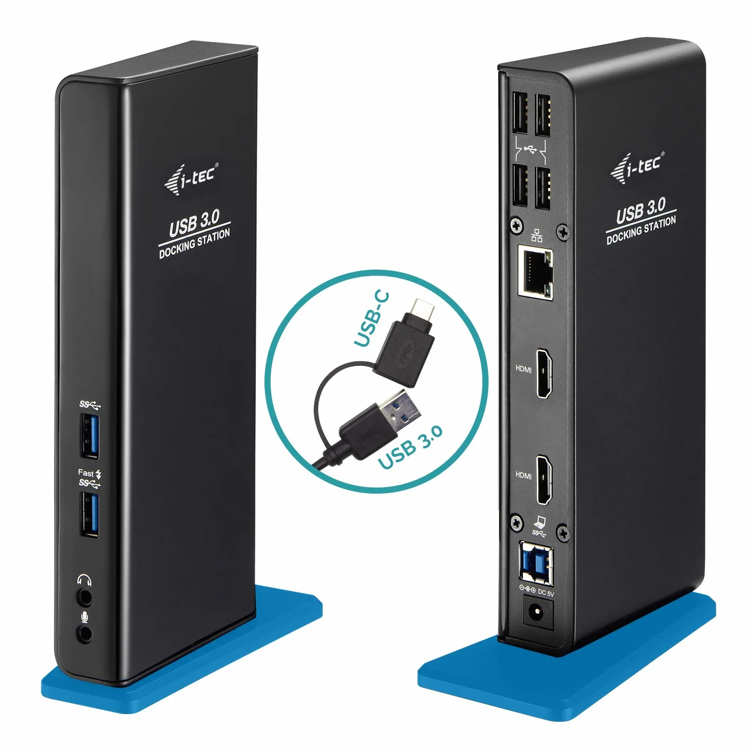 i-tec USB 3.0/USB-C Dual HDMI Docking Station