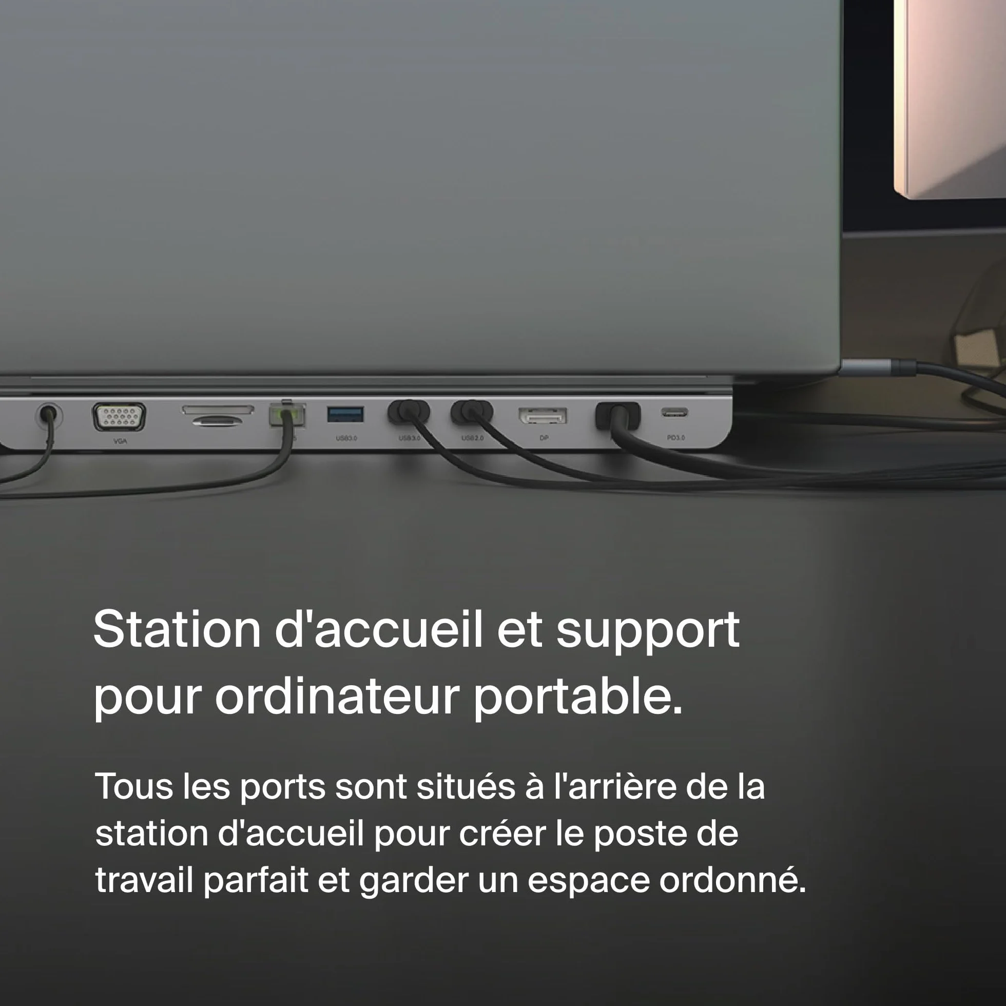 Belkin Station d'accueil USB-C multiport 11-en-1 Hub USB-C 4K HDMI DP VGA USB-C PD 100W 3 USB-A Gigabit Ethernet SD MicroSD 3,5 mm