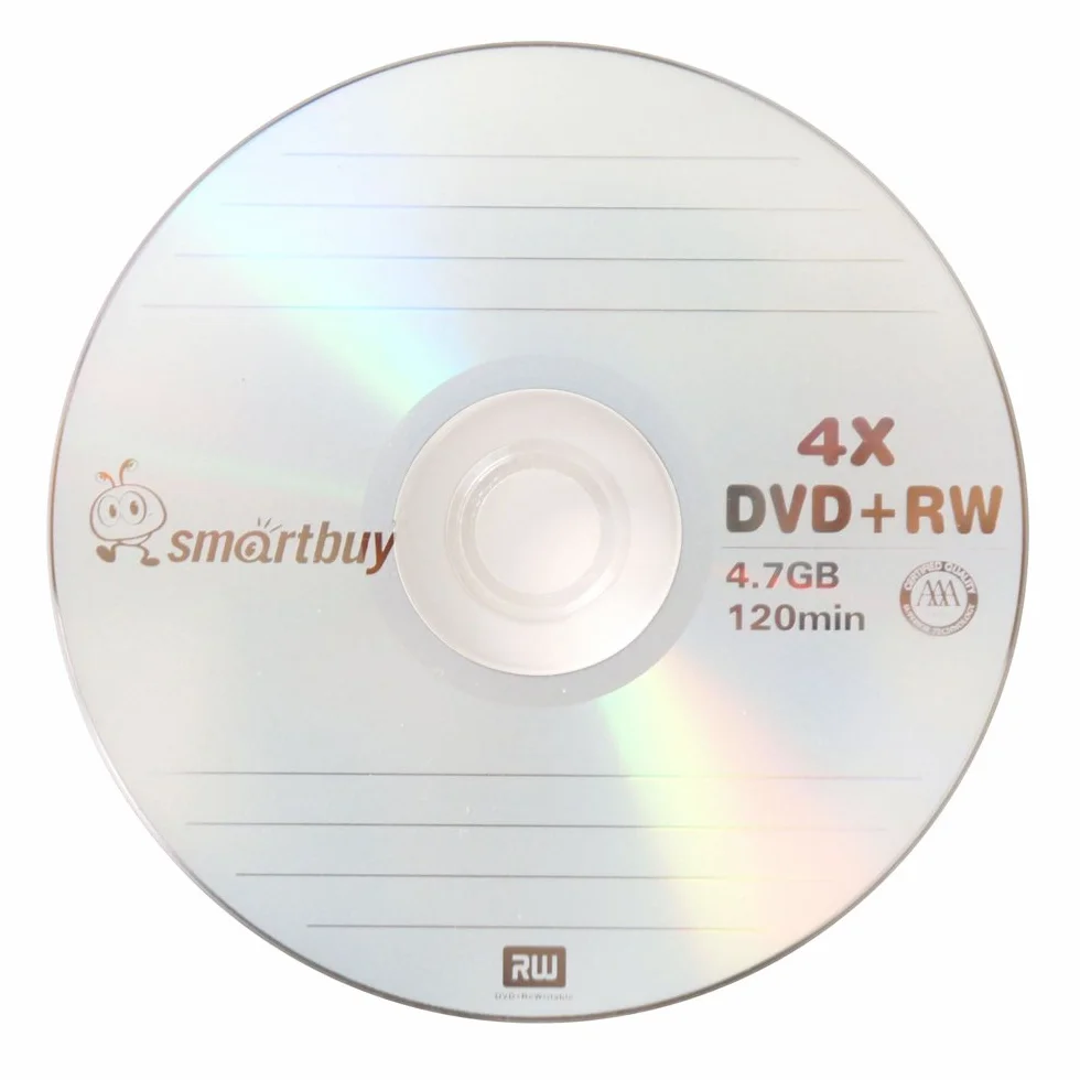 Lot de 100 Smartbuy DVD+RW 4.7 Go 120 Min réinscriptibles