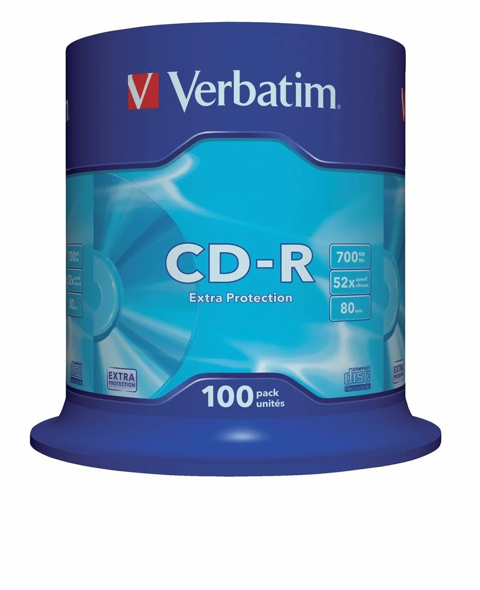Verbatim CD-R 52x 100-pack Optical Media