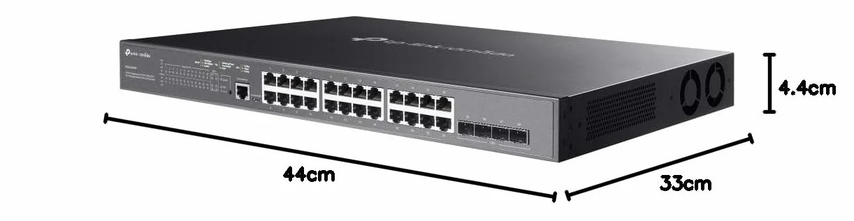 TP-Link Omada TL-SG3428XMP Switch PoE administrable L2+ 24 Ports Gigabit 4 Ports 10G SFP+ 384W