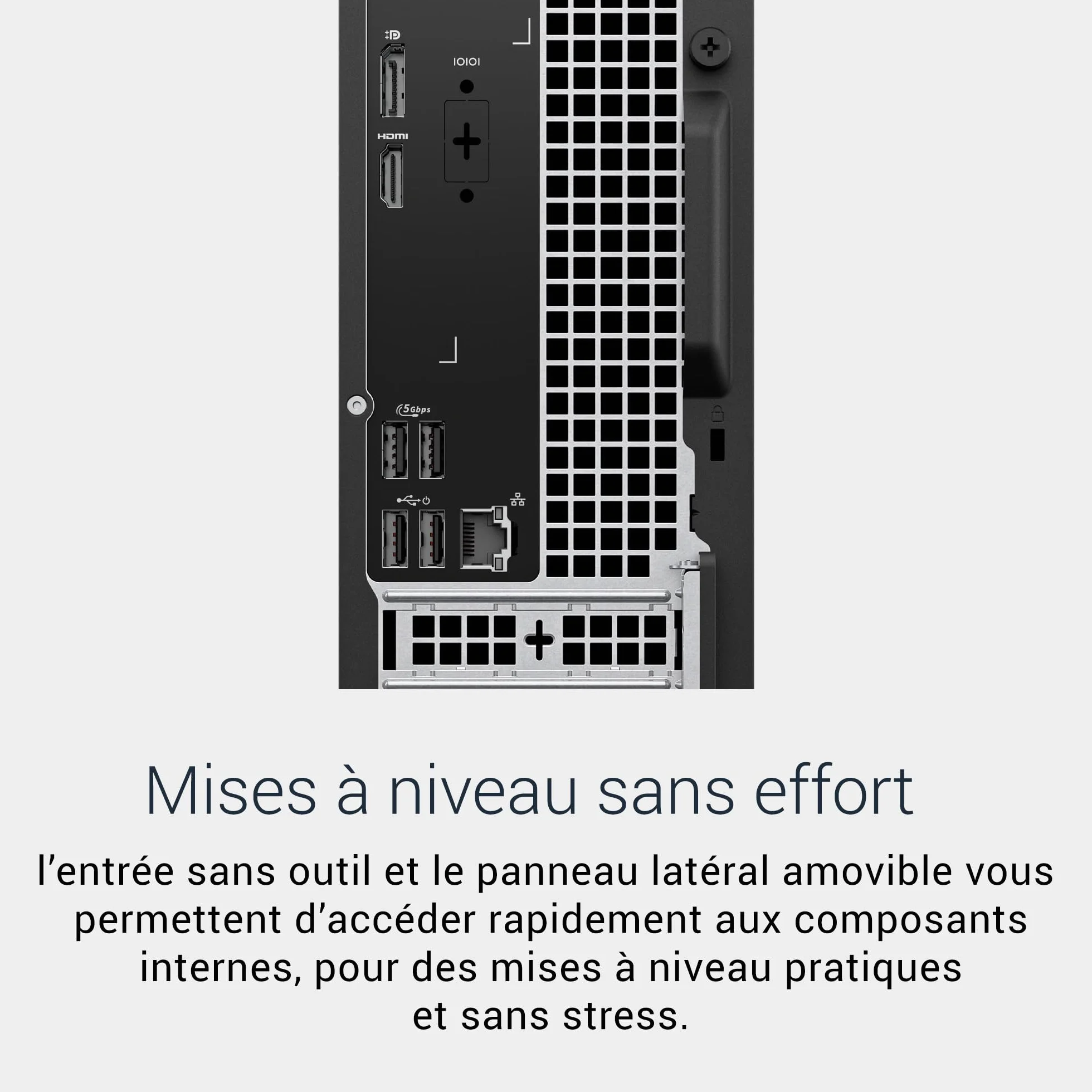 Dell Slim ECS1250 Ordinateur Fixe Intel Core Ultra 5 16Go RAM SSD 1To Wi-Fi 6 Bluetooth Windows 11 Home Noir
