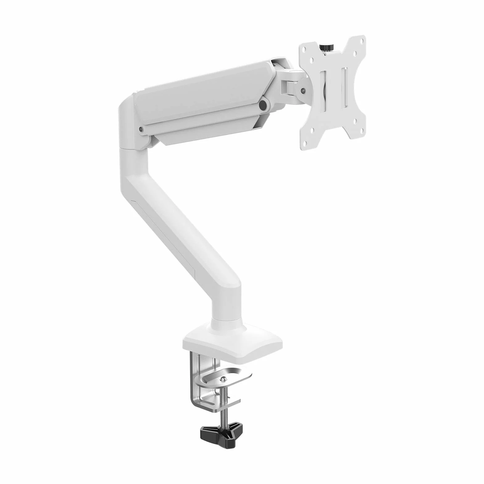 GRIFEMA GB2003W-1 Bras Ecran PC VESA 75x75-100x100 mm Rotation 360° Réglable Hauteur 9 kg Blanc