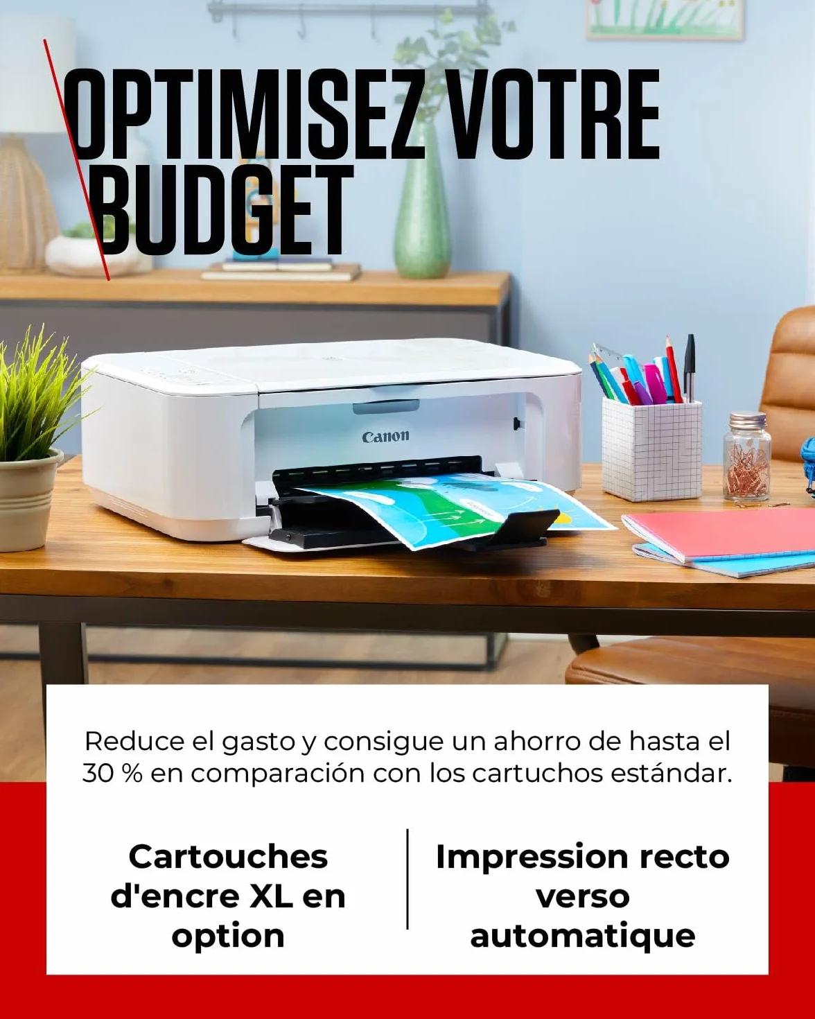 Canon PIXMA MG3650S Imprimante Tout-en-Un sans Fil pour la Maison