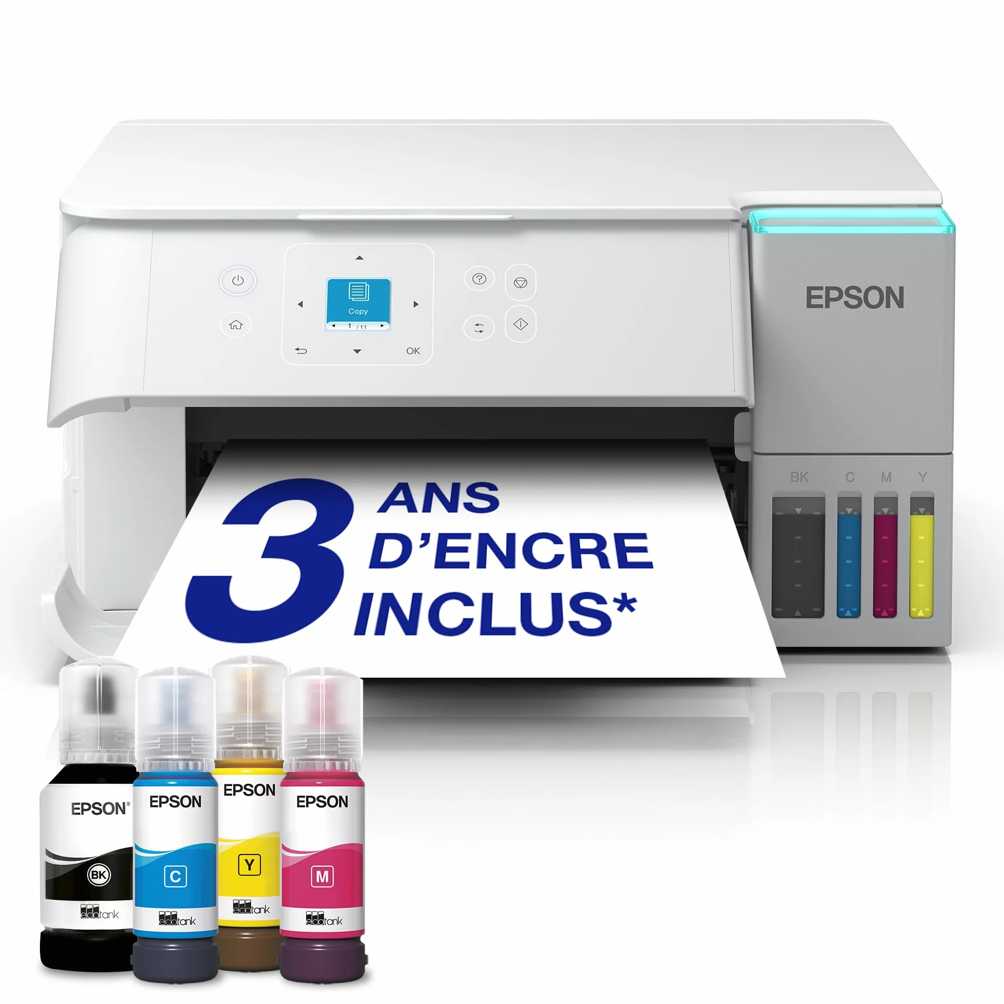 Epson EcoTank ET-2956 Imprimante A4 Wi-Fi AirPrint Recto Verso
