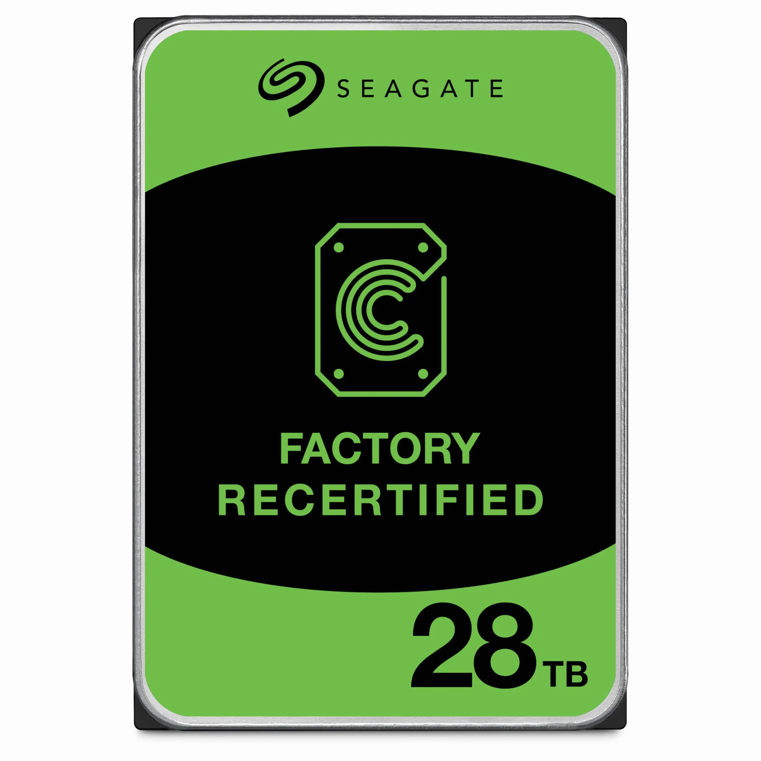Seagate Exos 28To Disque dur ST28000NM000C 3.5" HDD SATA 6 Gb/s 7200 tr/min 512 Mo cache Reconditionné