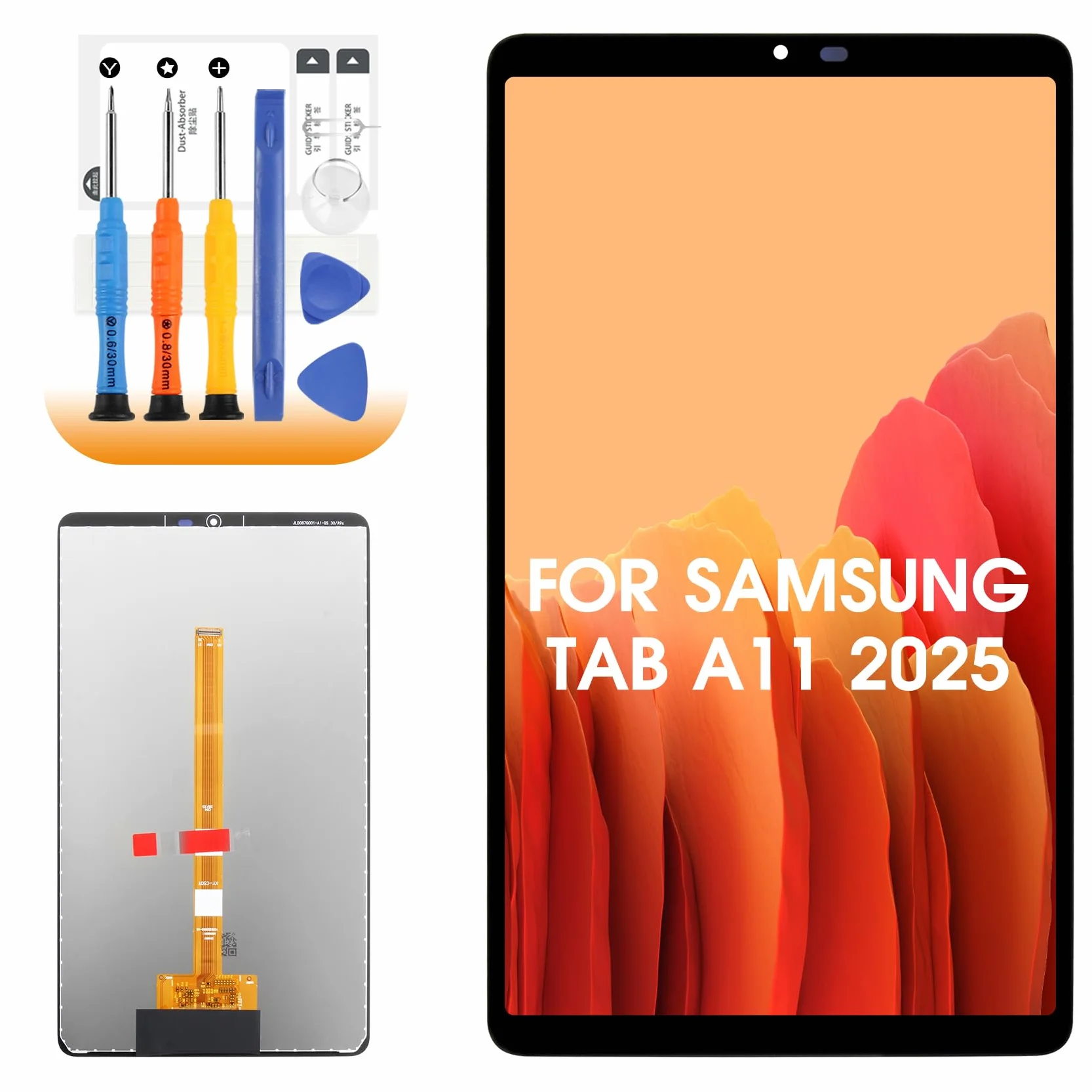 Écran LCD Samsung Galaxy Tab A11 2025 SM-X133 SM-X135 SM-X135F 8,7 Pouces Tactile Réparation Noir