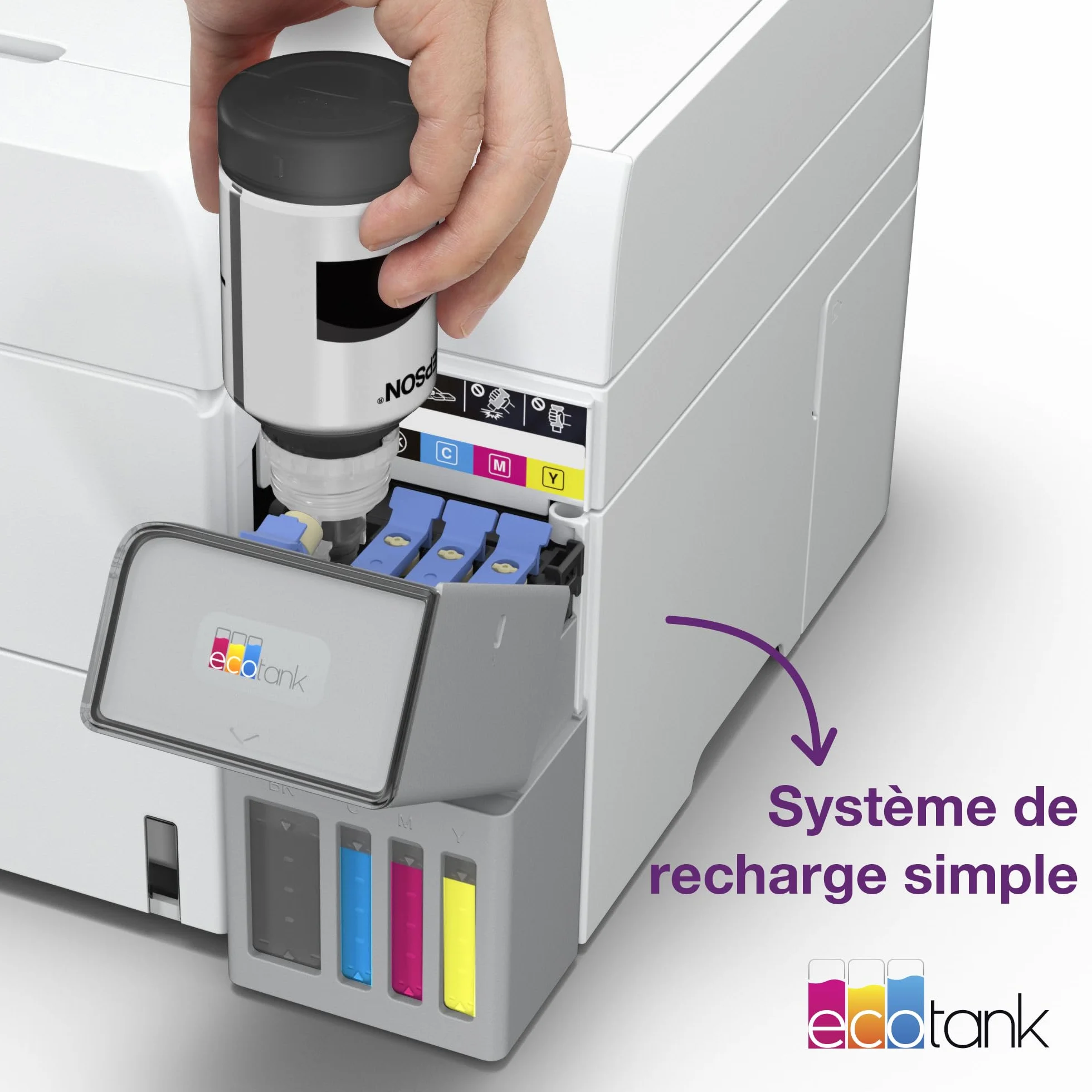 Epson EcoTank ET-4956 Imprimante Multifonction A4 Wi-Fi Ethernet Recto Verso Écran Tactile ADF