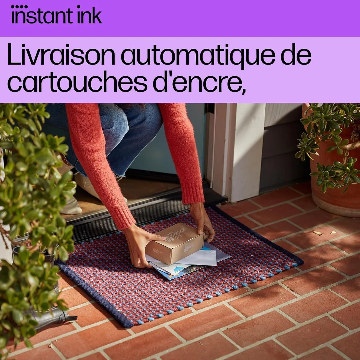 HP DeskJet 2820e Imprimante Tout en Un Jet d'encre Couleur WiFi