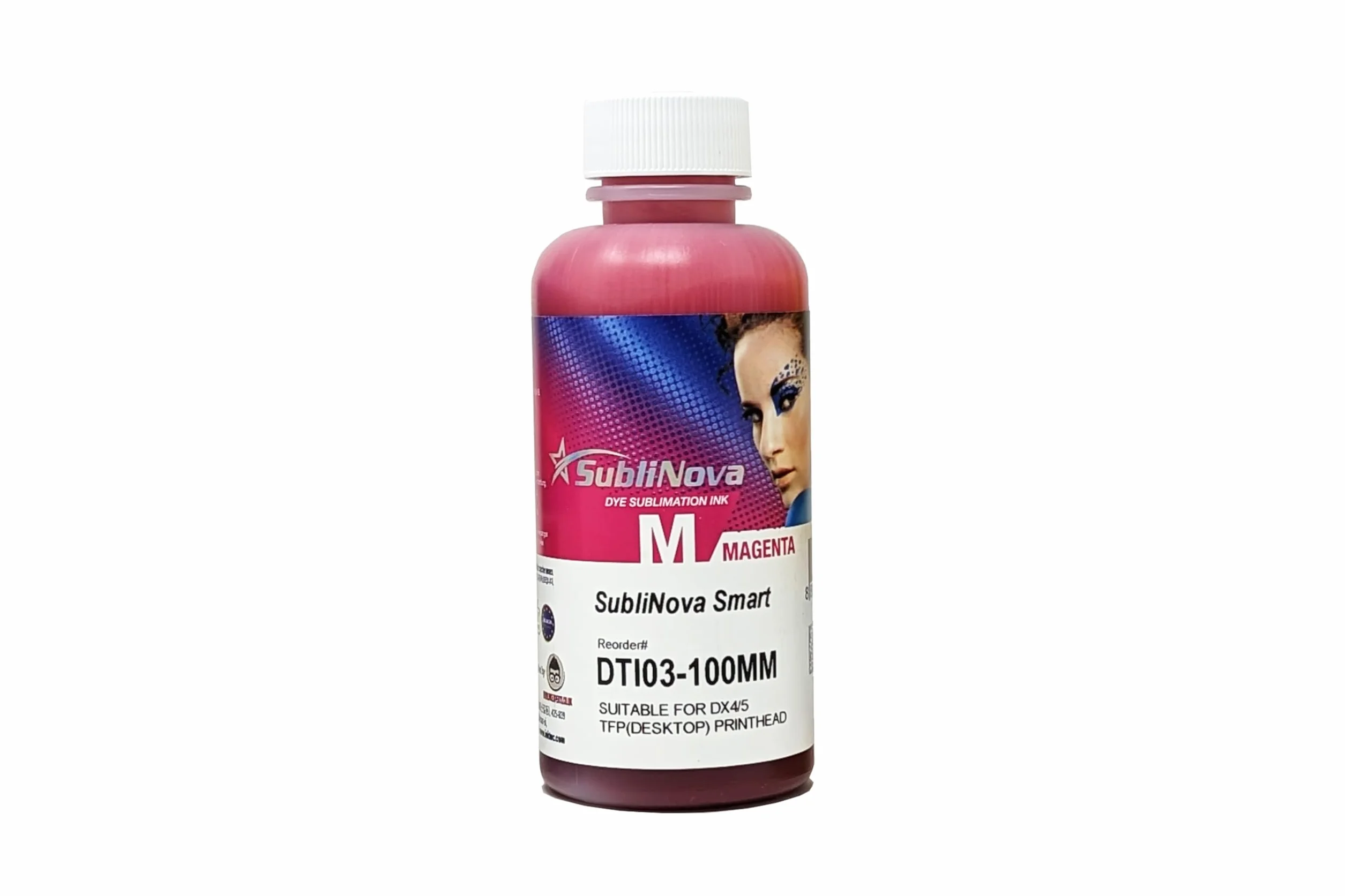 Ink Tec Sublinova Smart DTI Encres de sublimation 100ml Lot de 4 couleurs (C, M, Y, K)