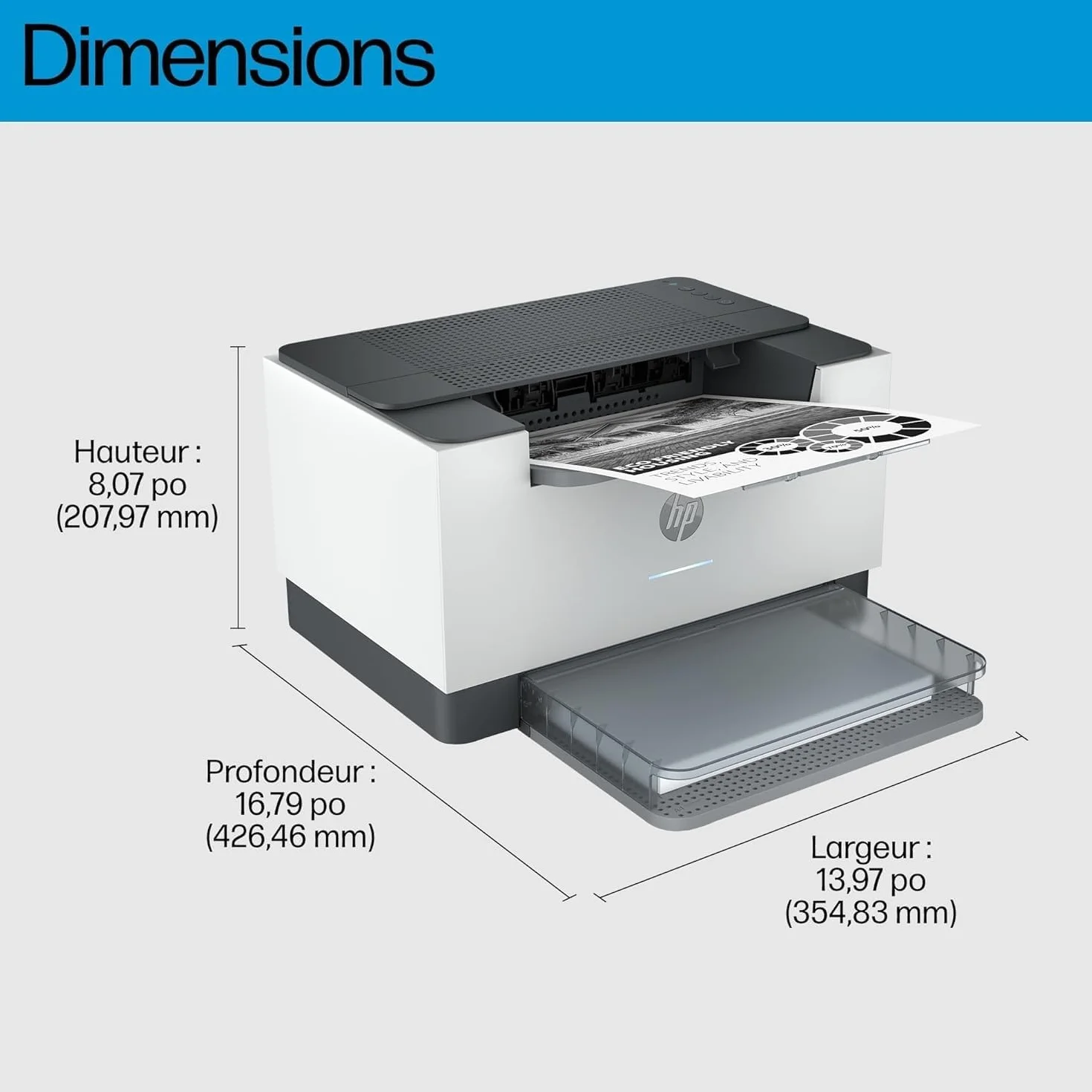 HP LaserJet M207dw Imprimante Monofonction A4 Noir et Blanc Recto/Verso Automatique 27 ppm USB Wi-Fi Ethernet