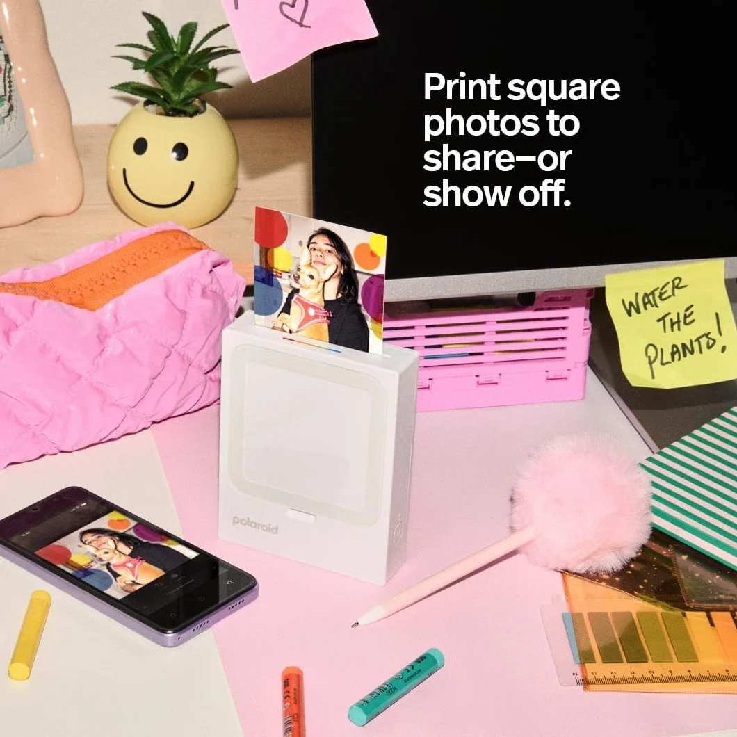 Polaroid Hi-Print 3x3 Imprimante Photo Bluetooth de Poche Blanche 60 Feuilles