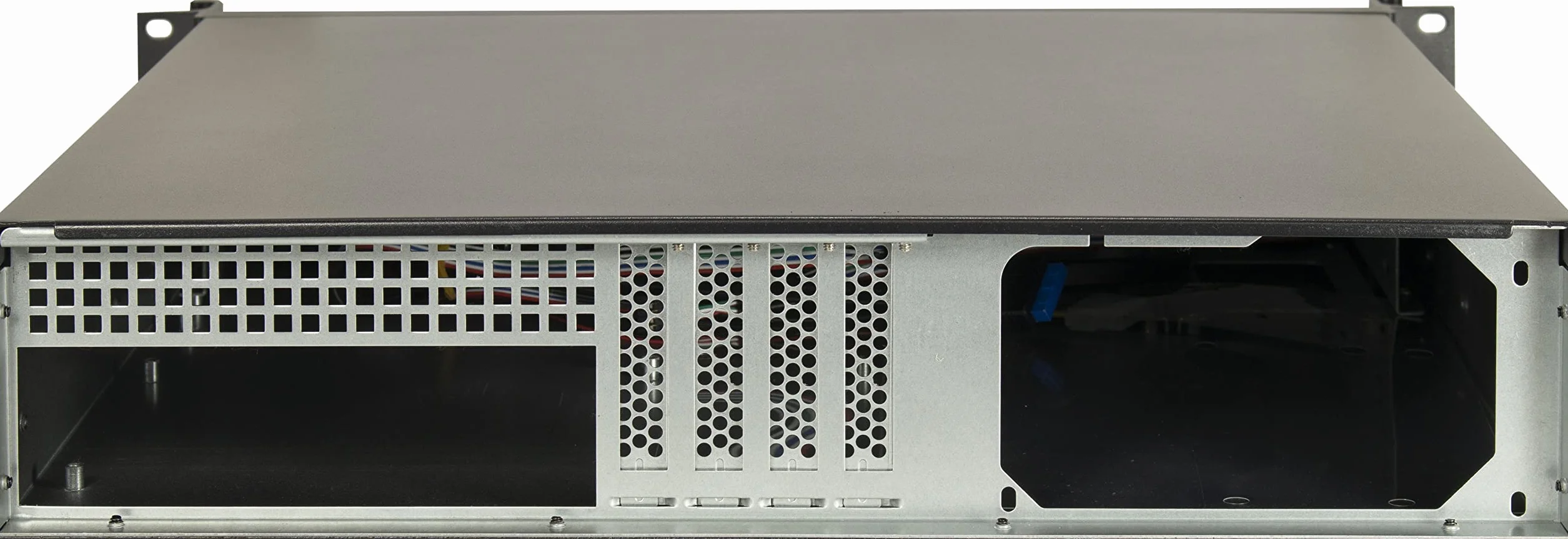 InteR-Tech 2U-K-240l Supporto Nero case Ipc Server