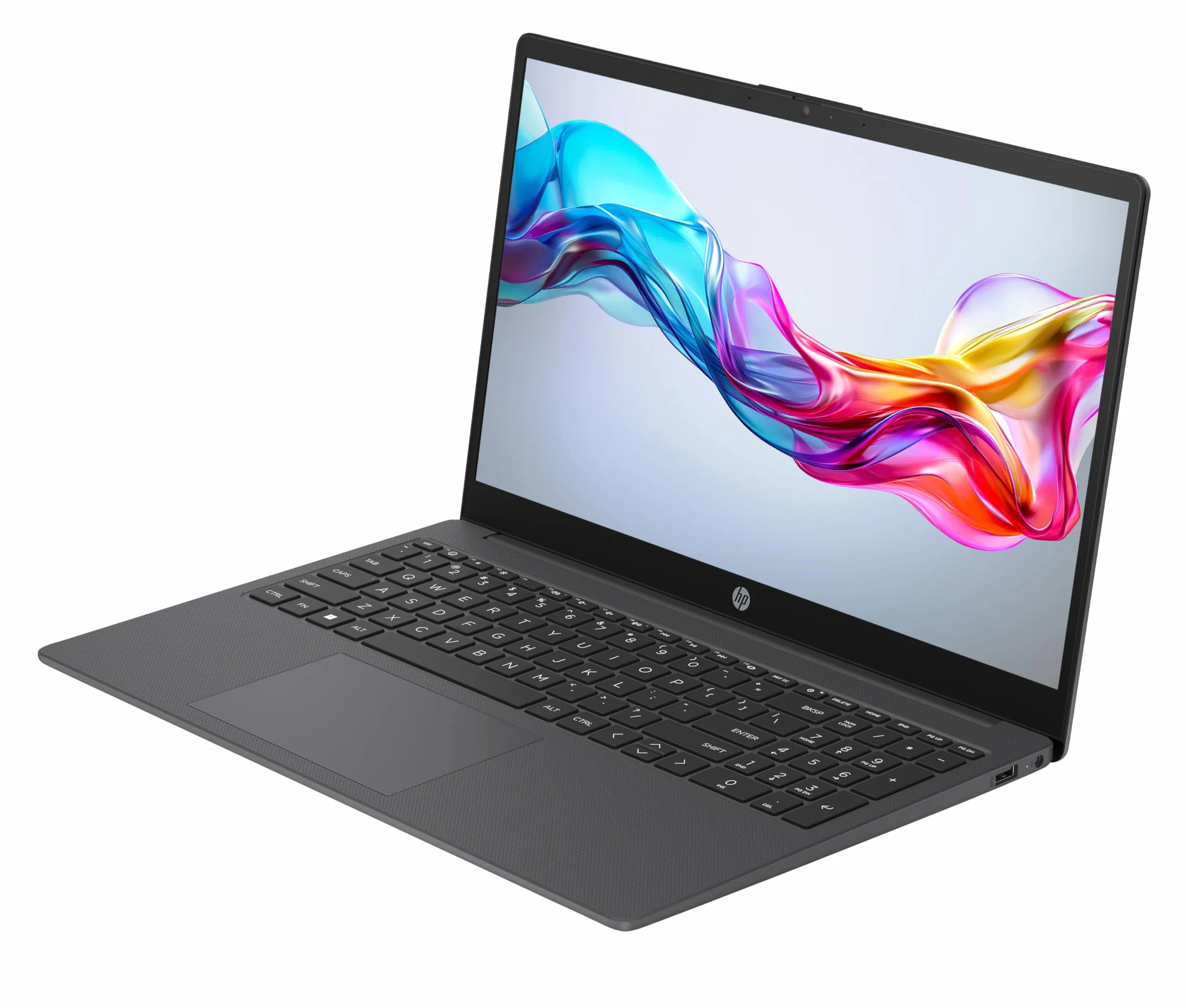 HP 15-fd0001sf Ordinateur Portable 15,6" FHD, Intel Celeron N100, 4 Go RAM, 128 Go UFS, Gris AZERTY