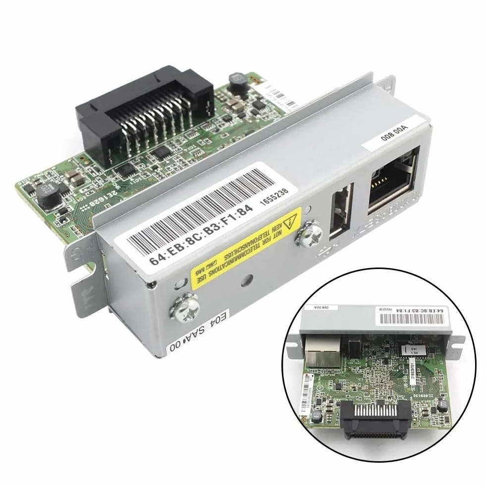 Module d'interface Ethernet UB-E04 pour imprimantes TM T88VI, T88V, T70II