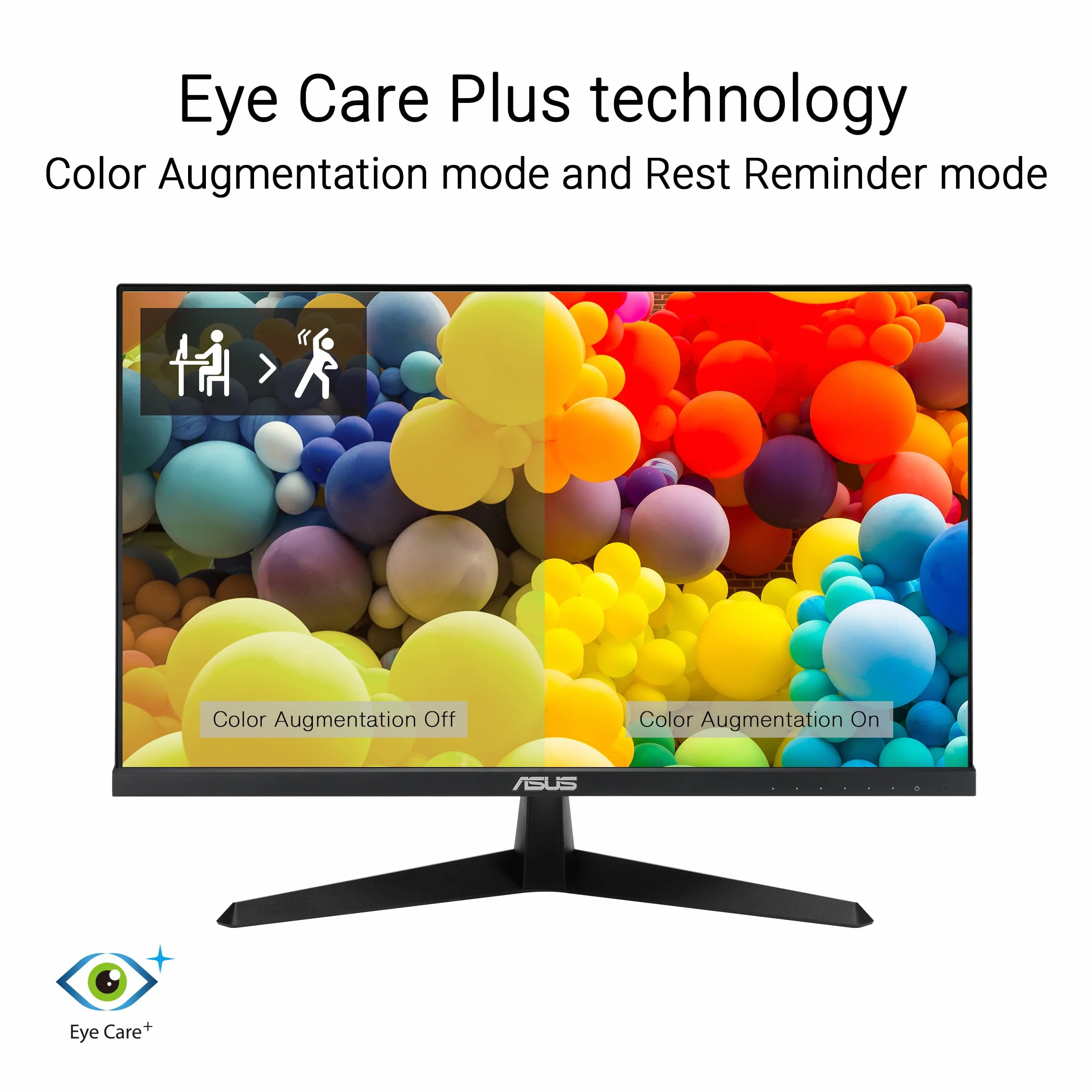 ASUS VY249HGR Moniteur de Jeu 23,8 Pouces FHD IPS 120 Hz 1 ms Adaptive Sync Eye Care Plus