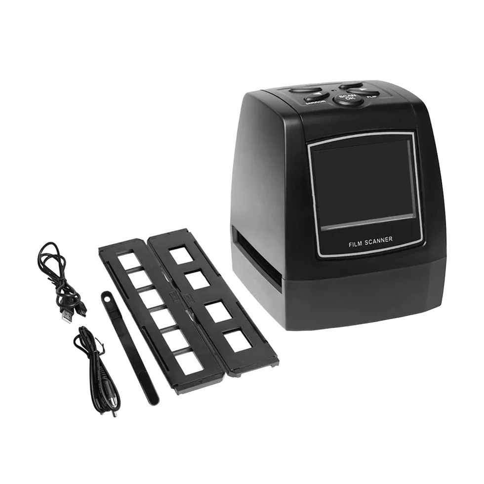Scanner de Films et Diapositives avec écran LCD 2,4 Pouces pour Négatifs JPEG