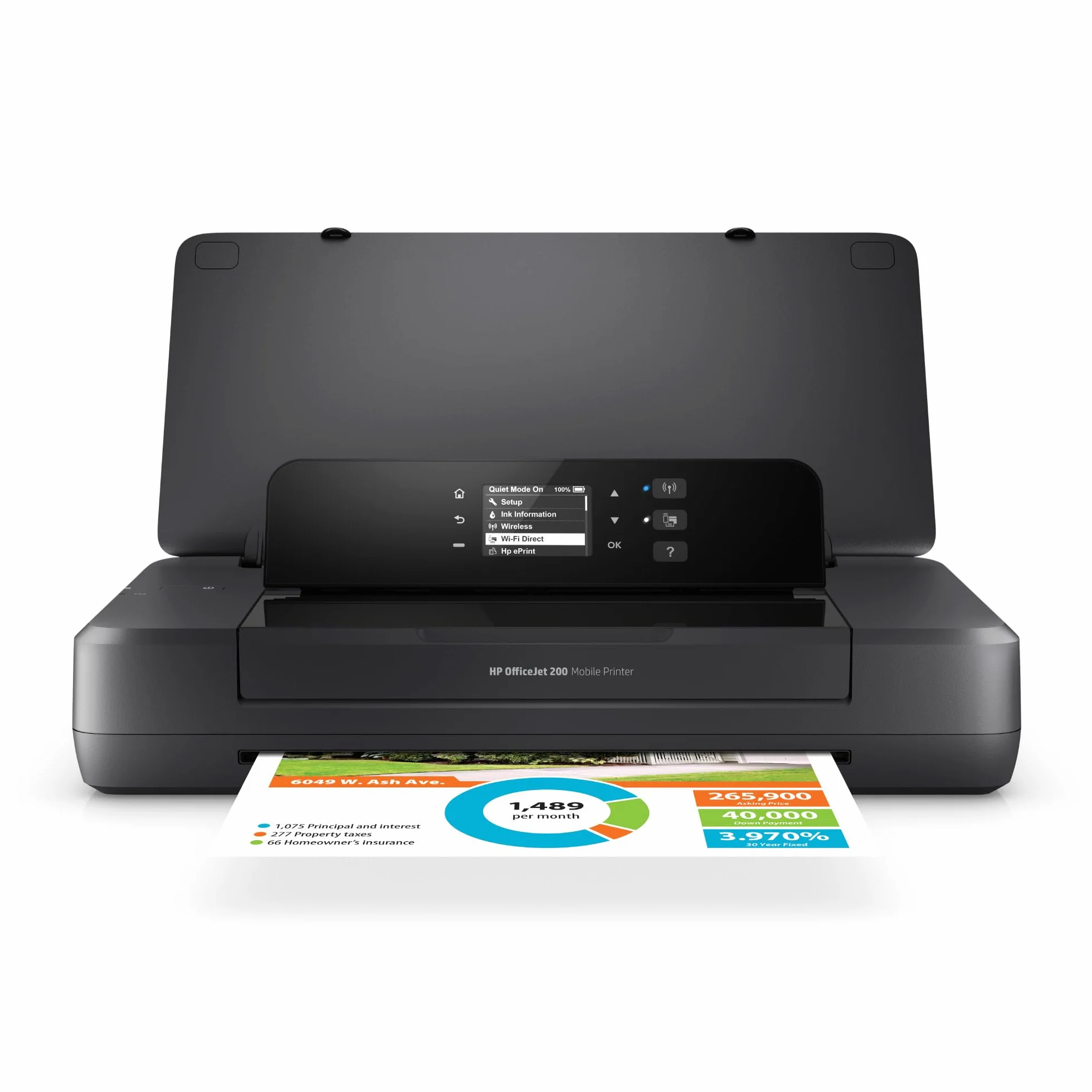 HP OfficeJet 200 Mobile Imprimante d'Encre A4 WiFi Noir 4800 x 1200 dpi