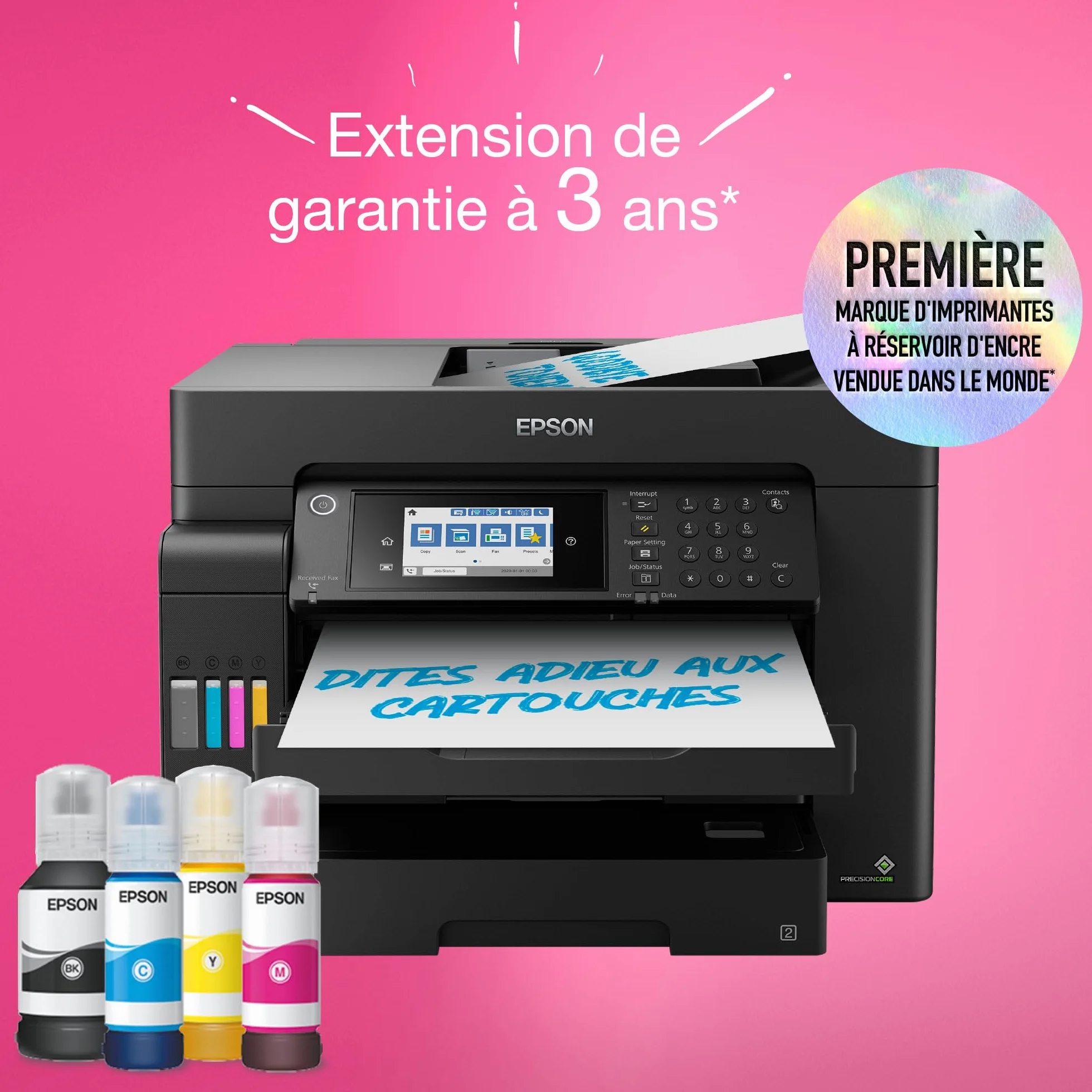 Epson EcoTank ET-16600 Imprimante A3+ Wi-Fi Fax Réservoirs d'encre