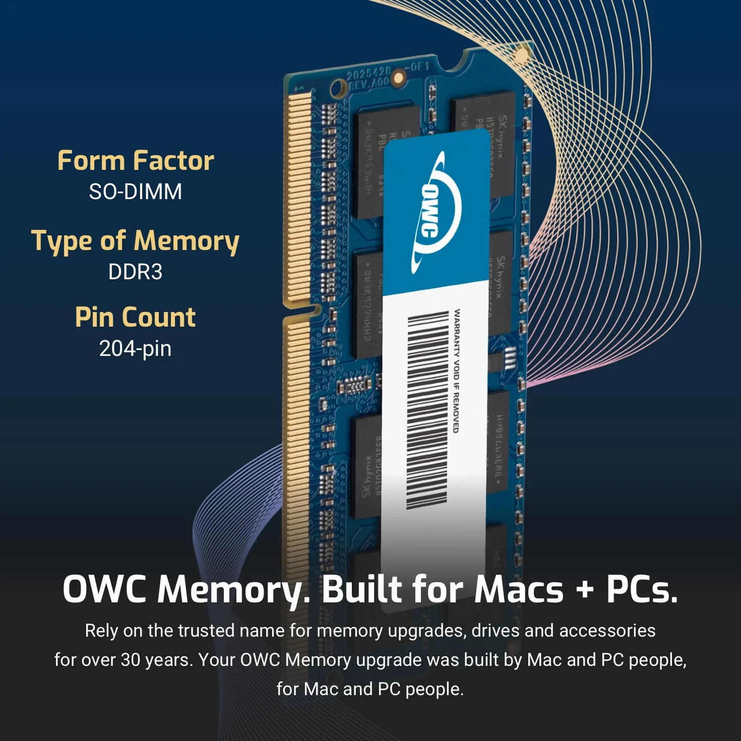 OWC 8 Go (2 X 4 Go) PC8500 DDR3 1066 MHz 204 Broches Memory Upgrade Kit pour MacBook Pro