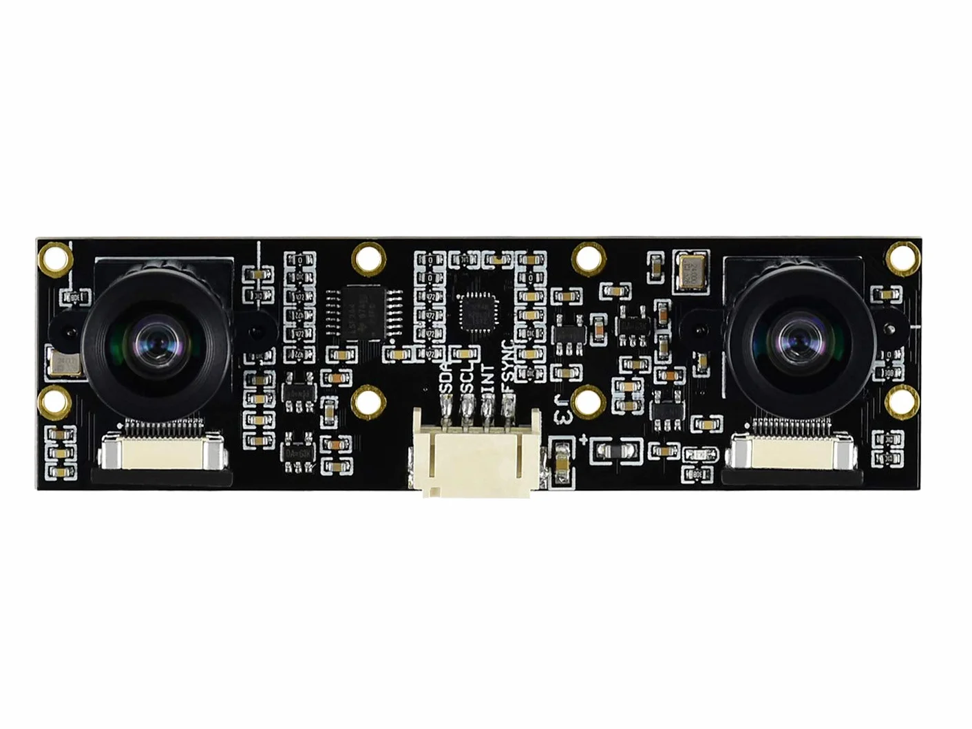 Waveshare Binocular Camera Module Dual IMX219 8MP for AI Vision Depth Stereo Jetson Nano B01 Raspberry Pi 5 Pi4 CM4