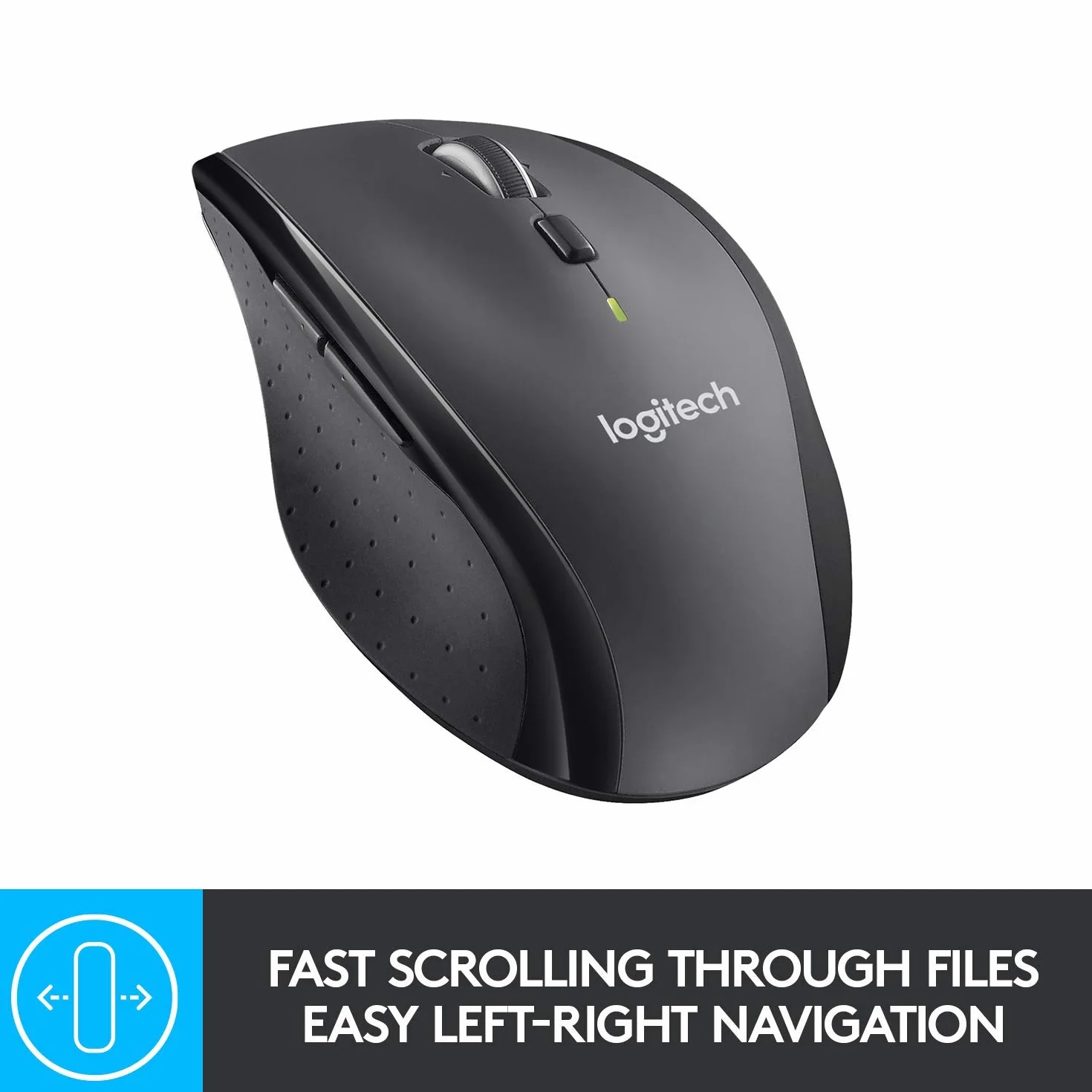 Logitech M705 Souris sans fil Noir Reconditionné pour Windows Mac Ordinateur Portable