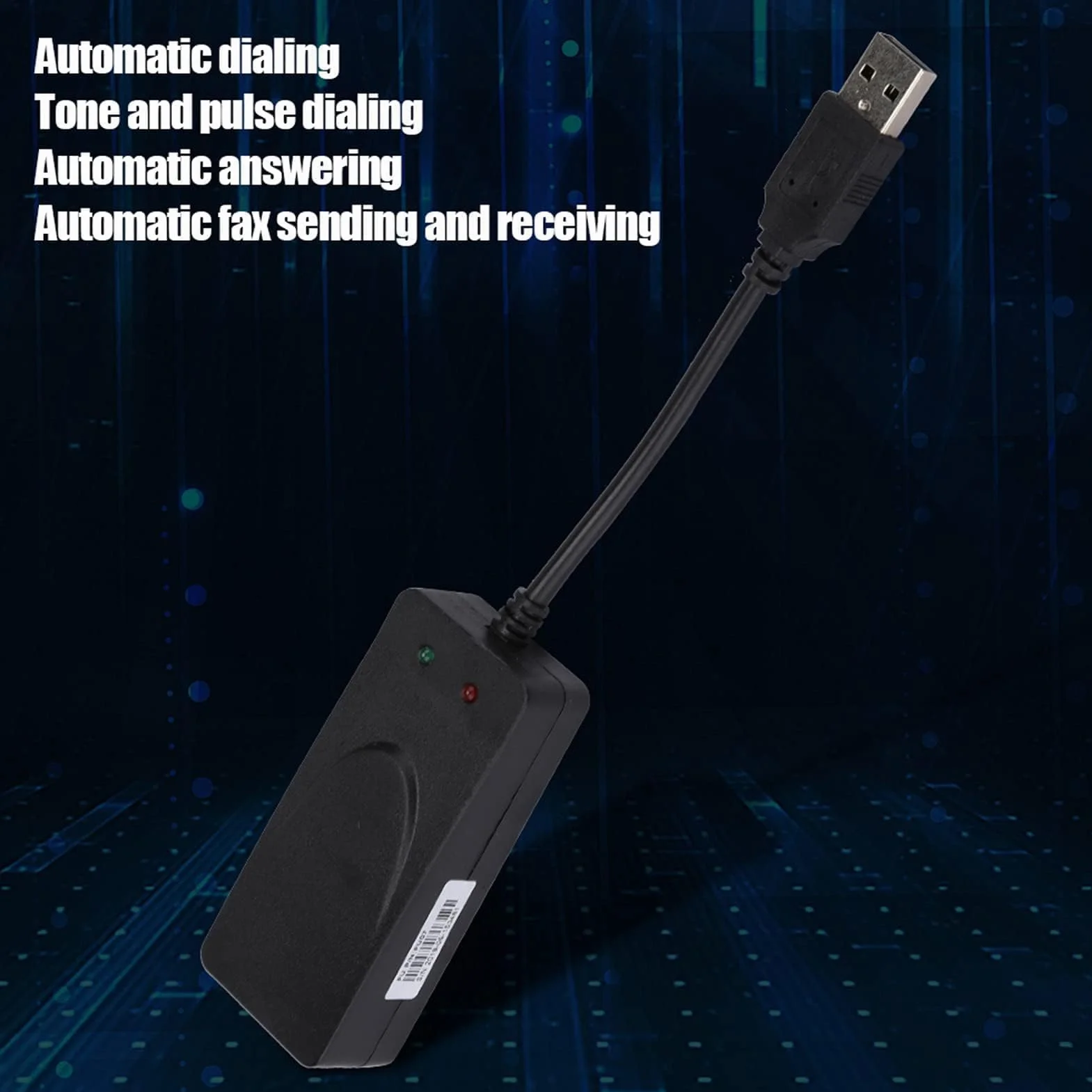 Modem Externe USB 56k Deux Ports Compatible Win 7/8/10/XP