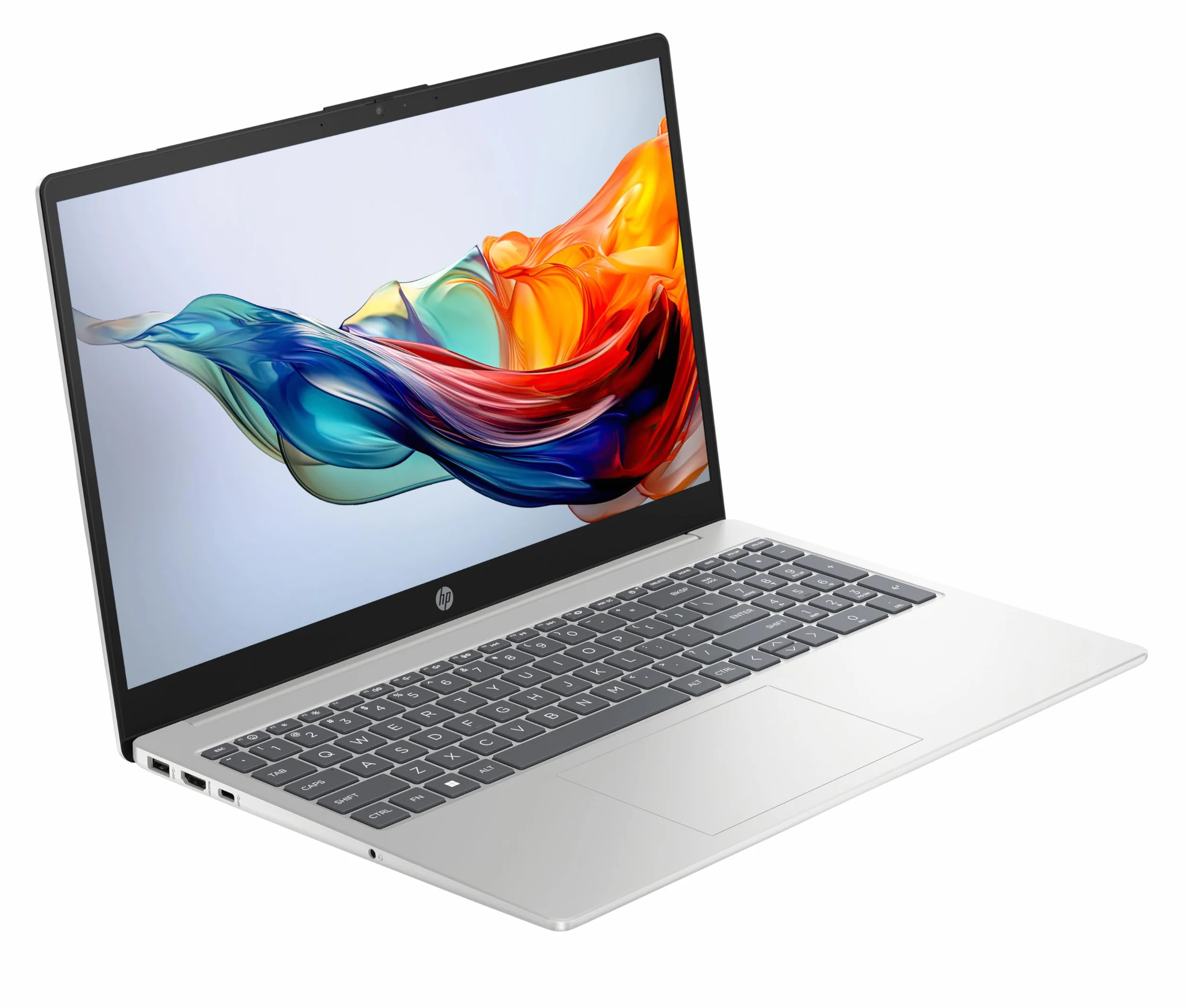 HP 15-fc0005sf Ordinateur Portable 15,6" FHD AMD Ryzen 5 7520U RAM 8 Go SSD 512 Go AMD Radeon Graphics Windows 11 Argent Clavier AZERTY
