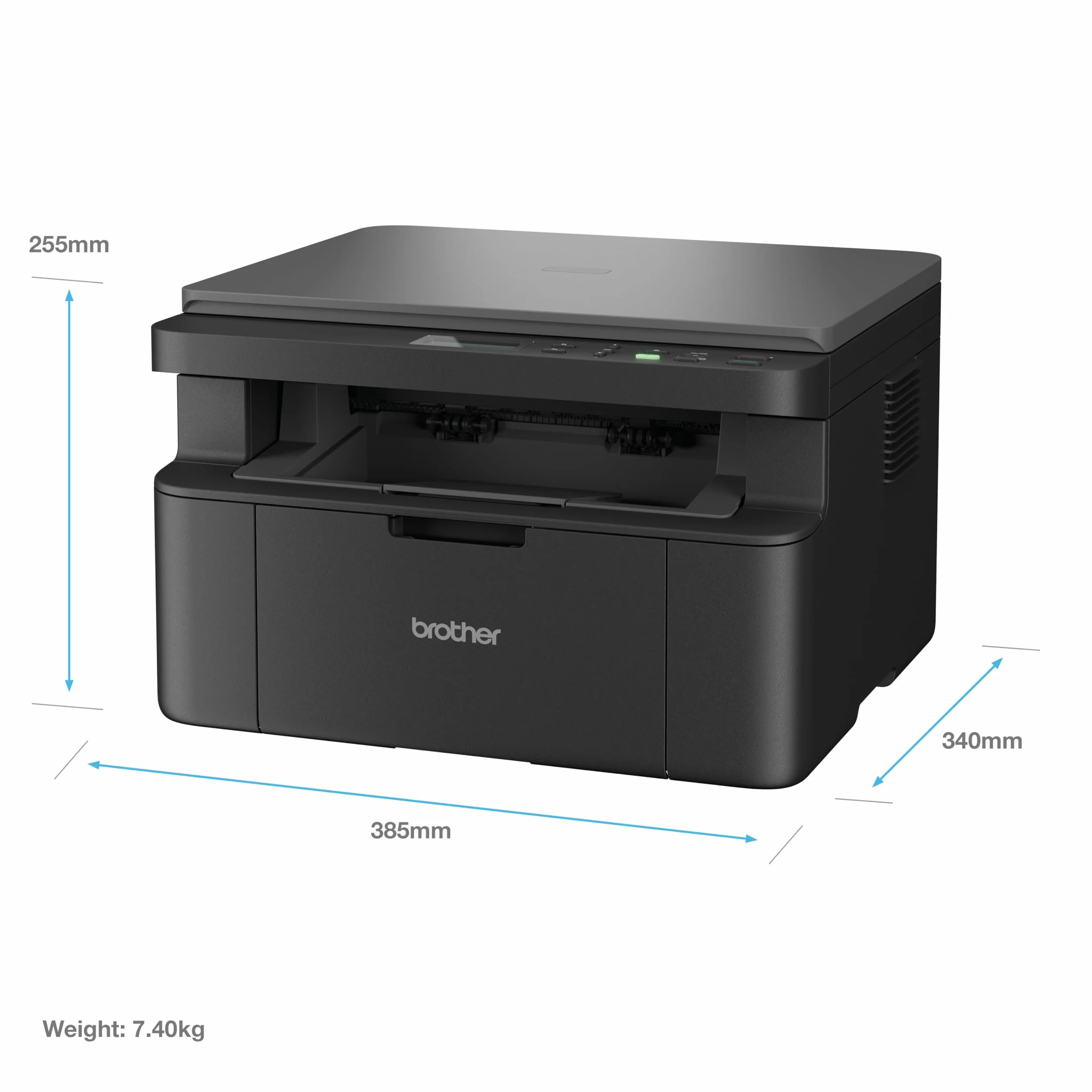Brother DCP-L1640W Imprimante Laser Multifonction sans Fil A4 20 ppm USB Ethernet Wi-Fi 128 Mo