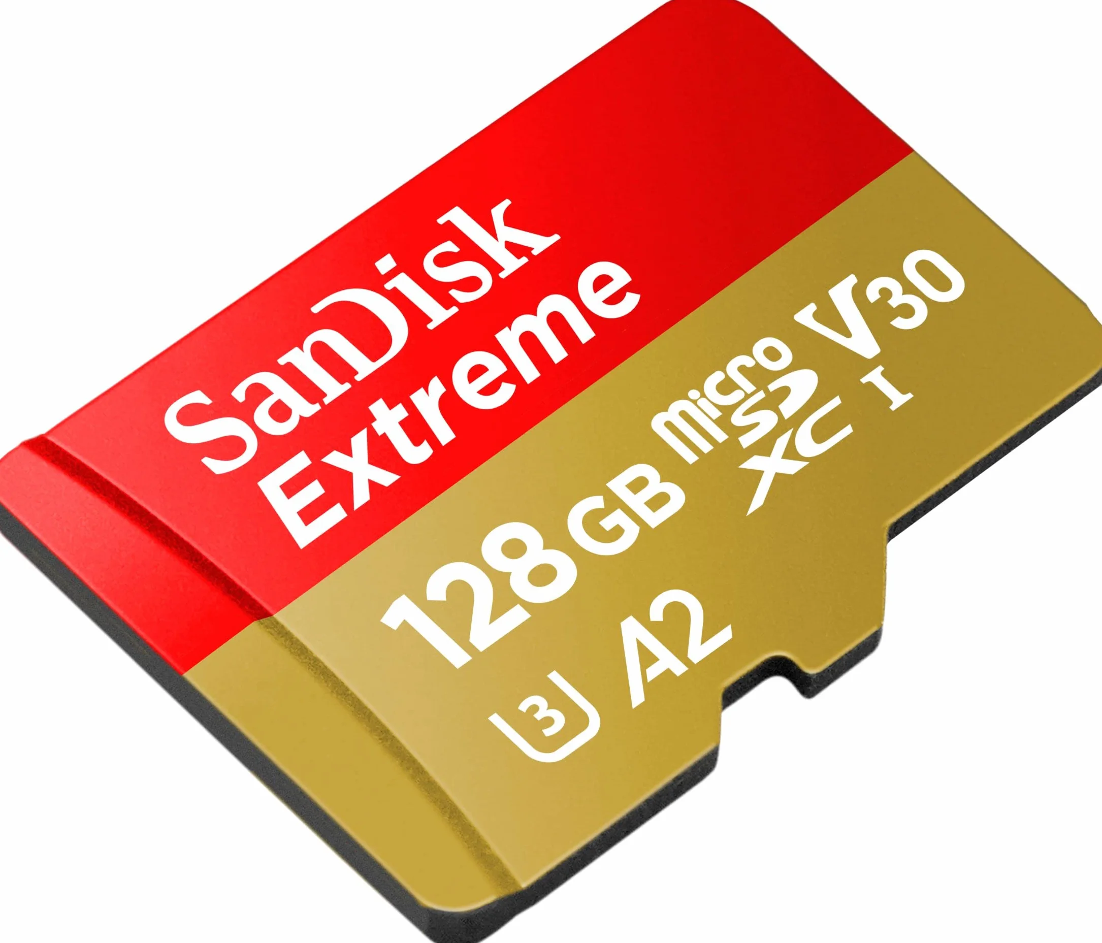 SanDisk 128 Go Extreme microSDXC carte A2 U3 V30 pour caméras embarquées et drones + Adaptateur SD + RescuePRO Deluxe, jusqu'à 190 Mo/s