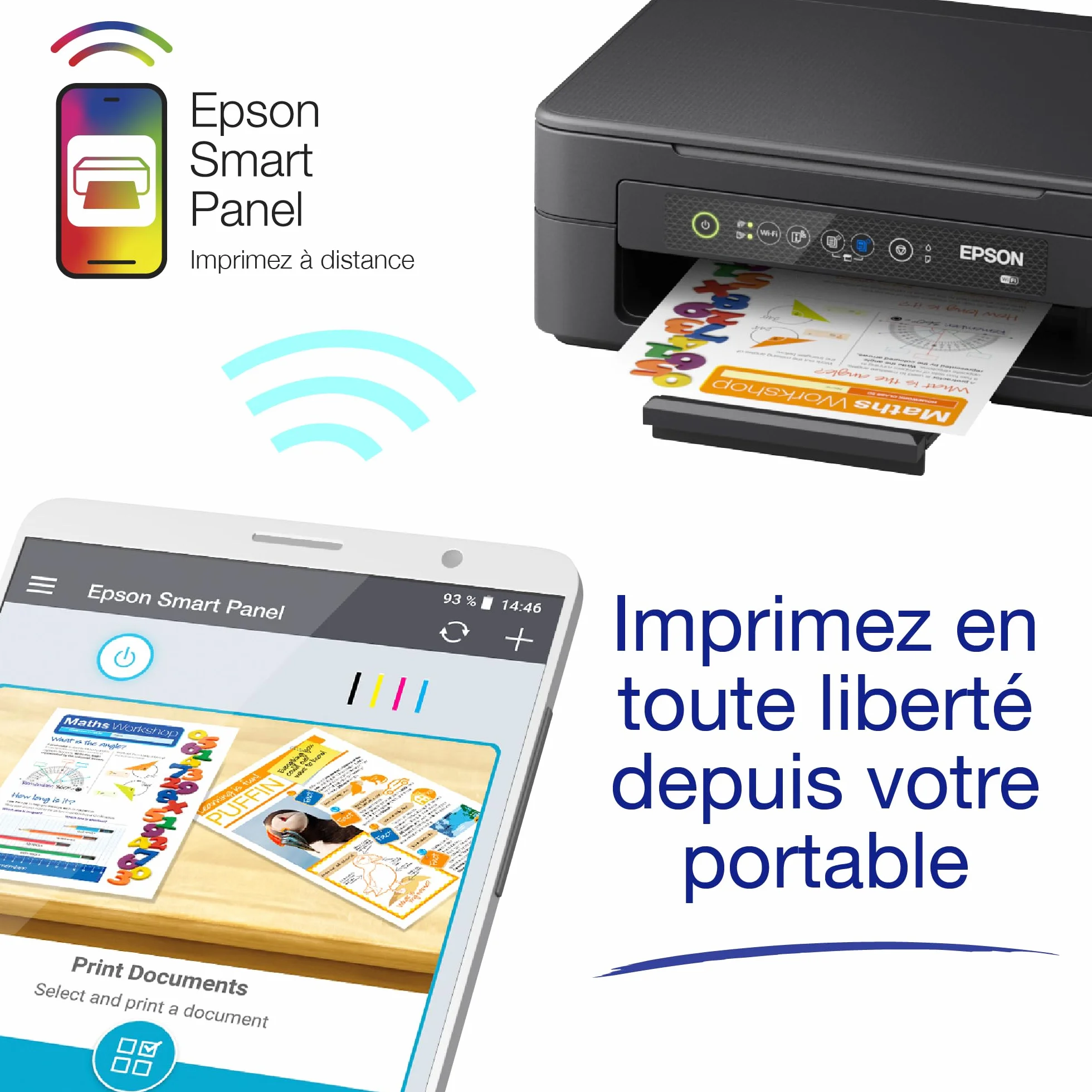 Epson Expression Home XP-2200 Imprimante 3-en-1 WiFi Direct Ultra-compacte