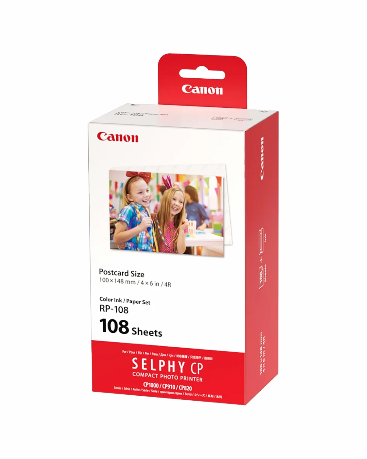 Canon RP-108 kit encre couleur pour imprimante Selphy 108 feuilles 10x14,8cm