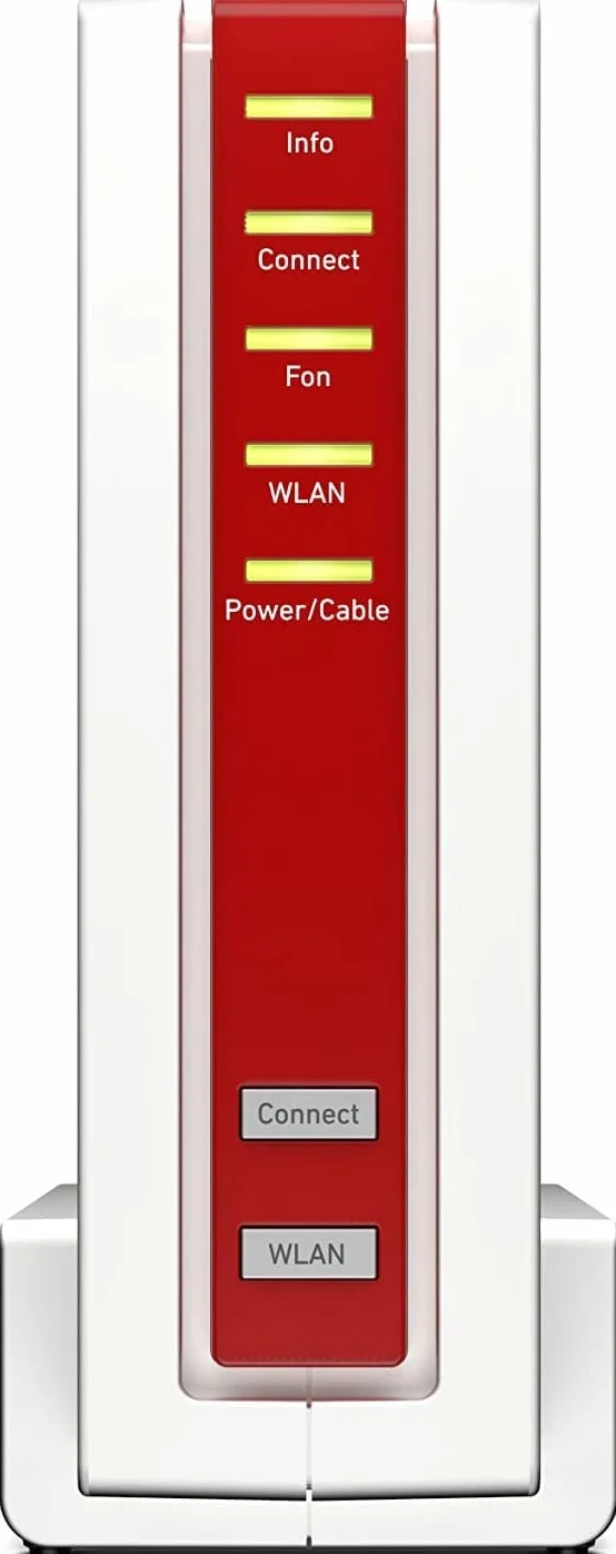AVM FRITZ!Box 6690 Câble Modem DOCSIS 3.1 Wi-Fi 6 4x4 4800 Mbps 5 GHz 1200 Mbps 2.4 GHz LAN 2.5 Gigabit USB 3.0 Blanc Rouge