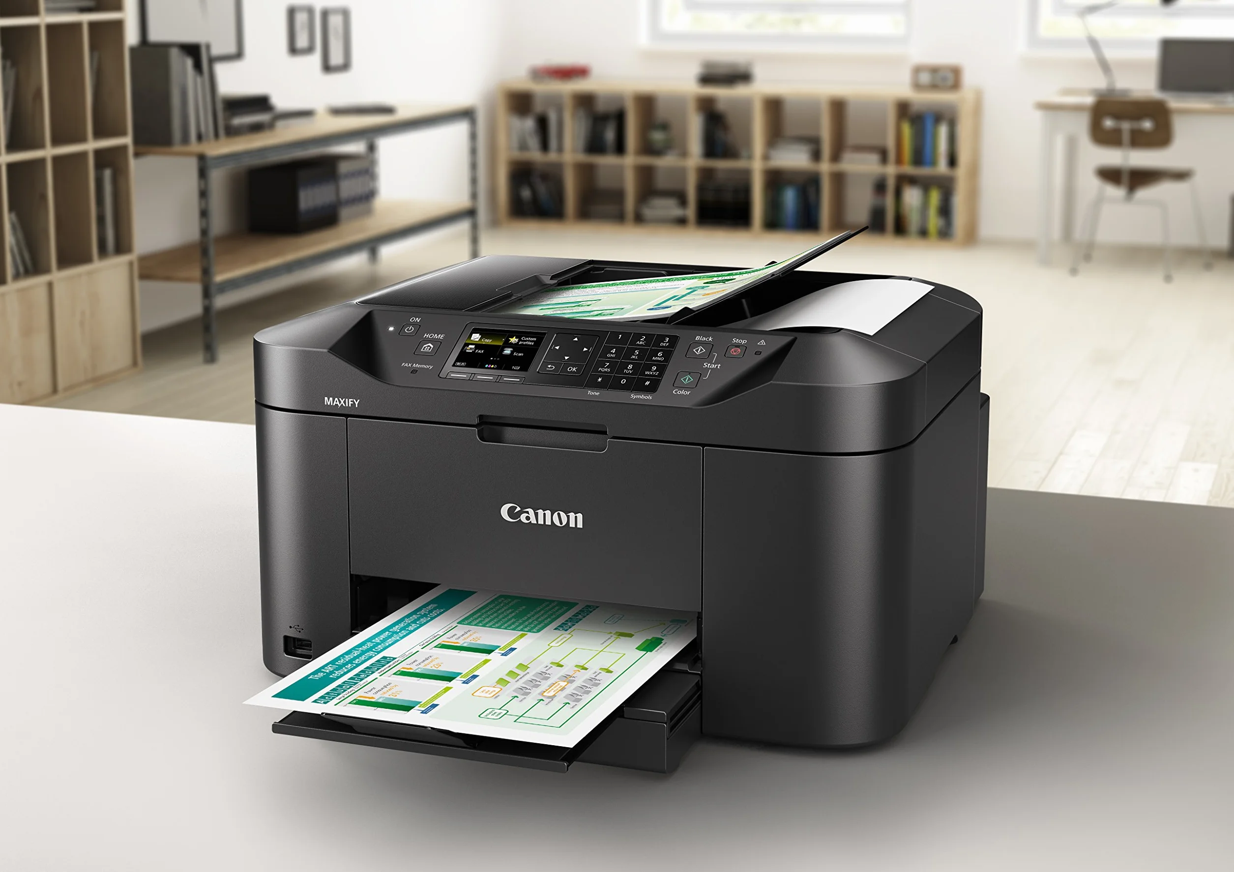 Canon MAXIFY MB2150 Imprimante Multifonction Couleur Jet d'encre A4 WiFi Noir