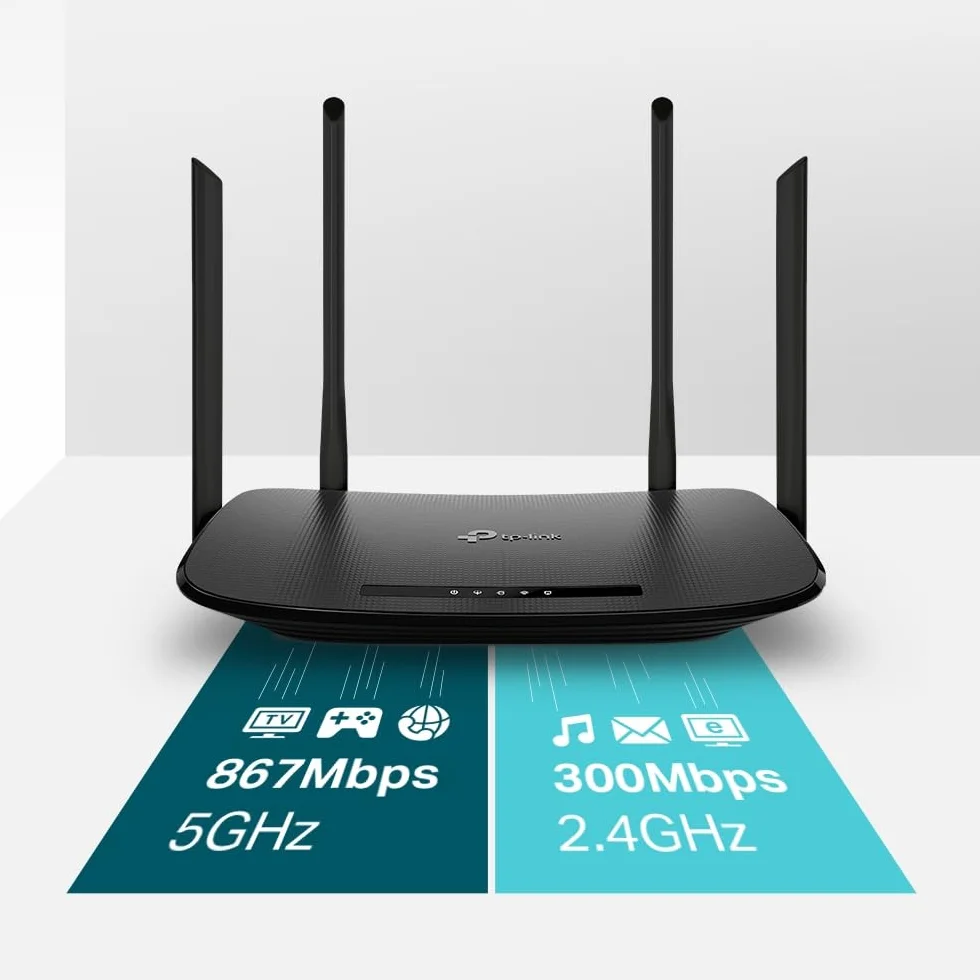 TP-Link Archer VR300 Modem Routeur sans Fil AC1200 Fibre VDSL ADSL Noir