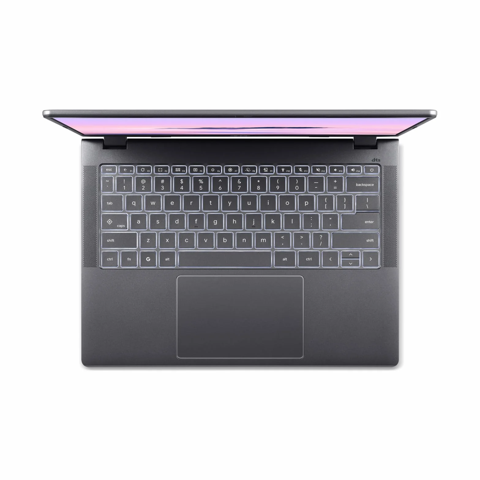 Acer Chromebook Plus 514 PC Portable 14" LCD Intel Core 3 N355 8 Go RAM 128 Go eMMC ChromeOS Clavier FR AZERTY Gris CB514-6H-35T7