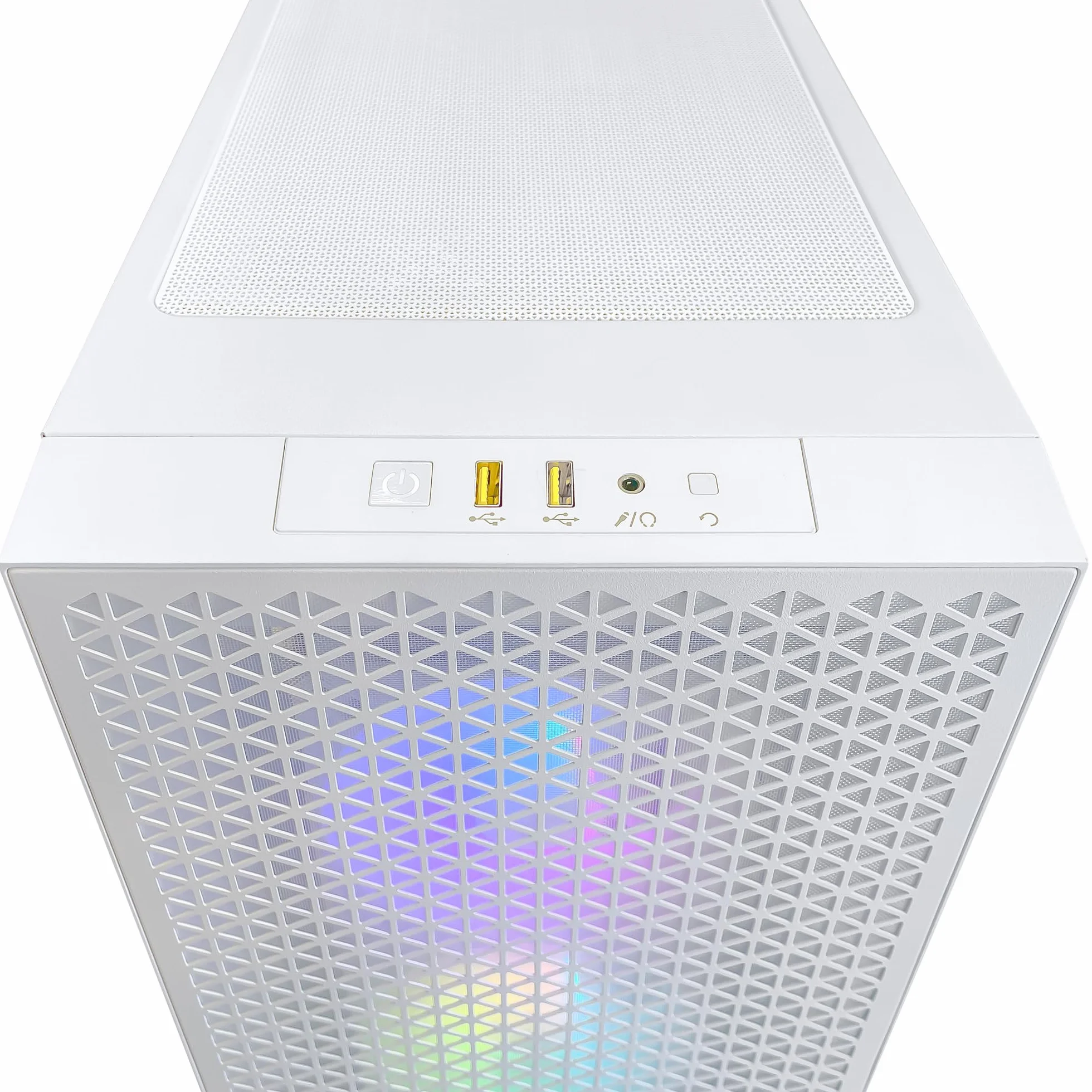 PC Gamer RTX 4060 ARGB White Boitier 3000D RGB White Ryzen 5 4500 DDR4 32Go 3600Mhz NVIDIA GeForce RTX 4060 8Go GDDR6 AMD A520M SSD 1To NVMe Alim 550W 80 Plus Bronze WiFi 5 Windows Pro 11