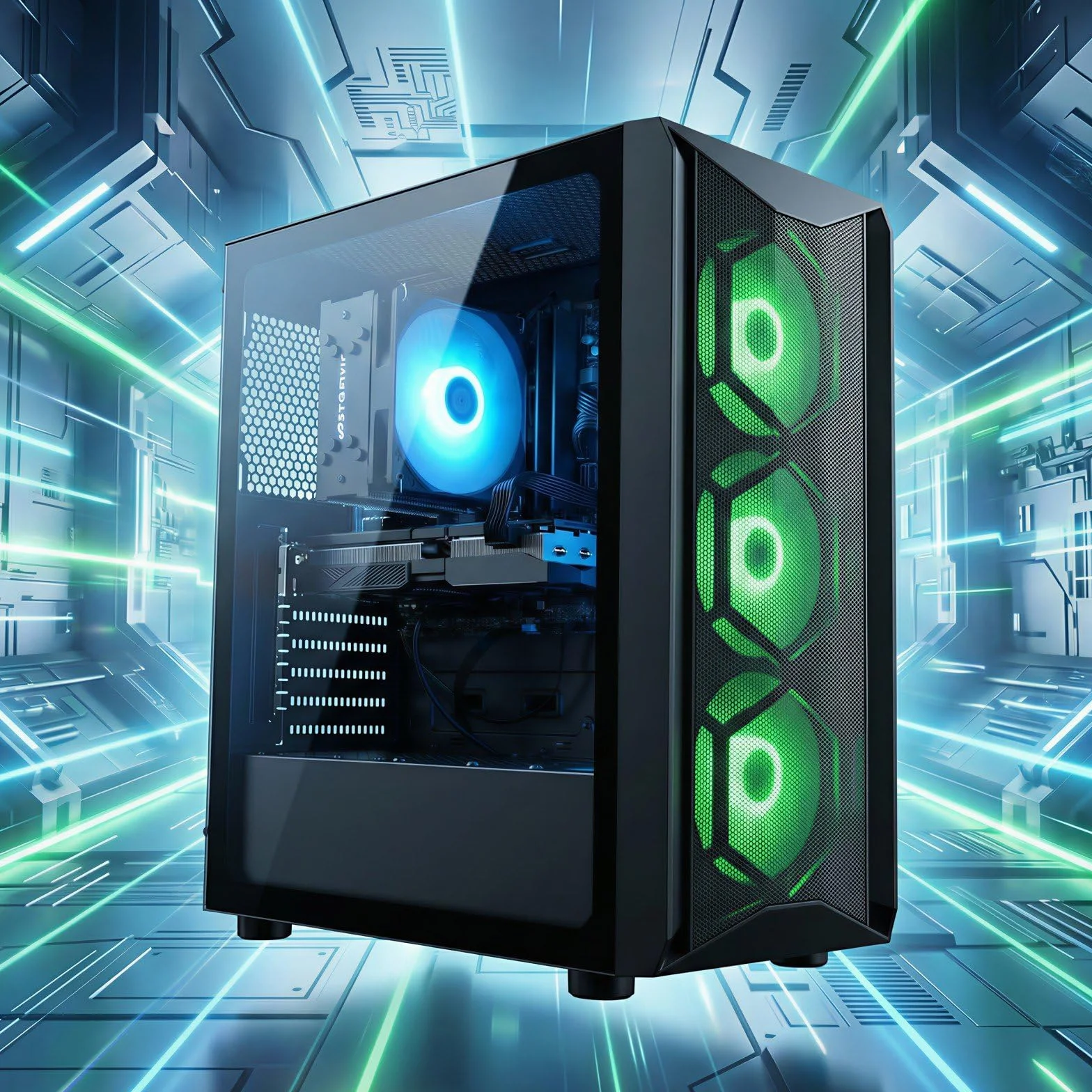 PC Gamer Fixe GeForce RTX 3050 6Go GDDR6 Core i7 3.9GHz 16Go RAM 512Go SSD WiFi 6 Windows 11 Pro