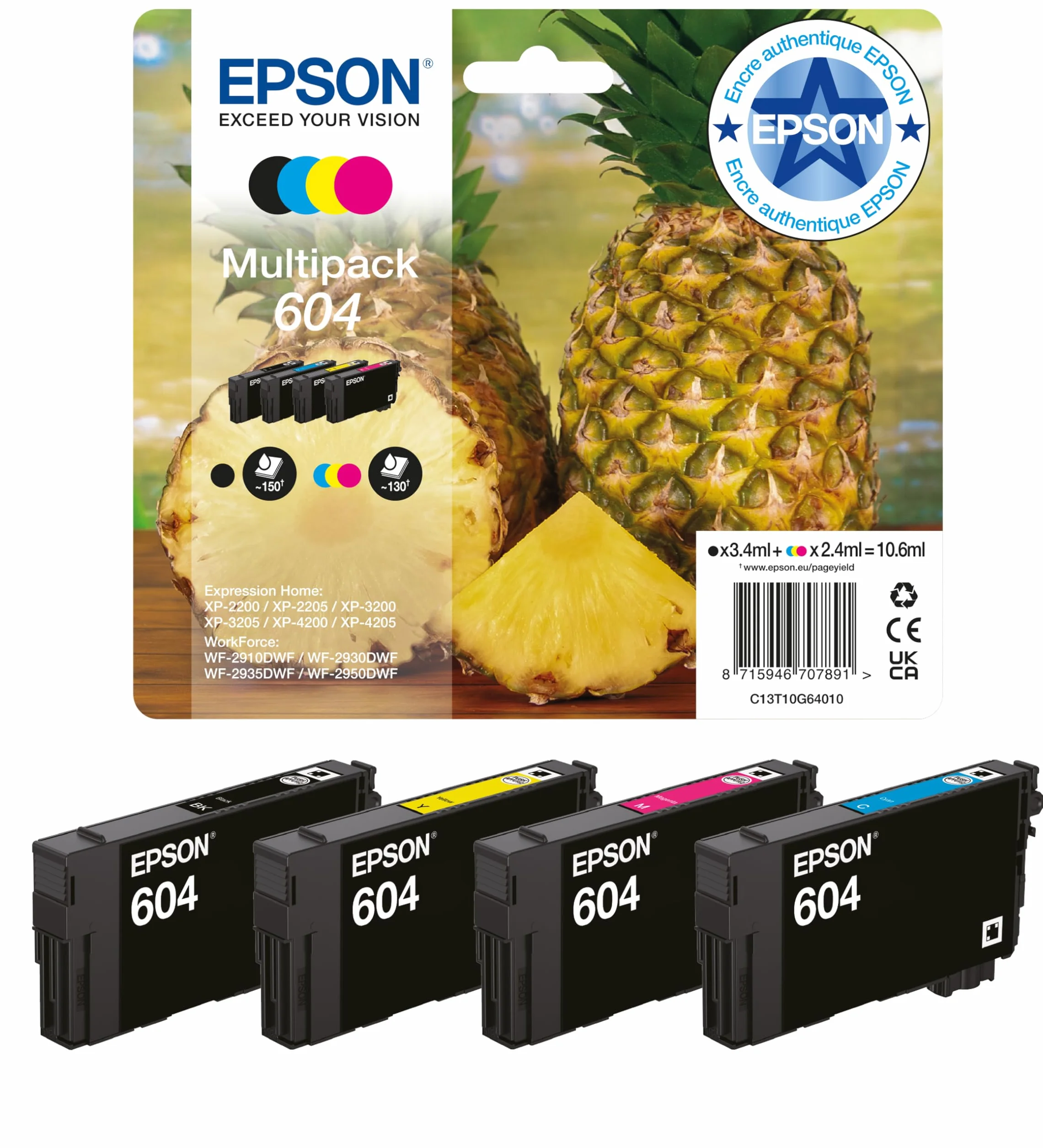 Epson 604 Pineapple Multipack C13T10G64010