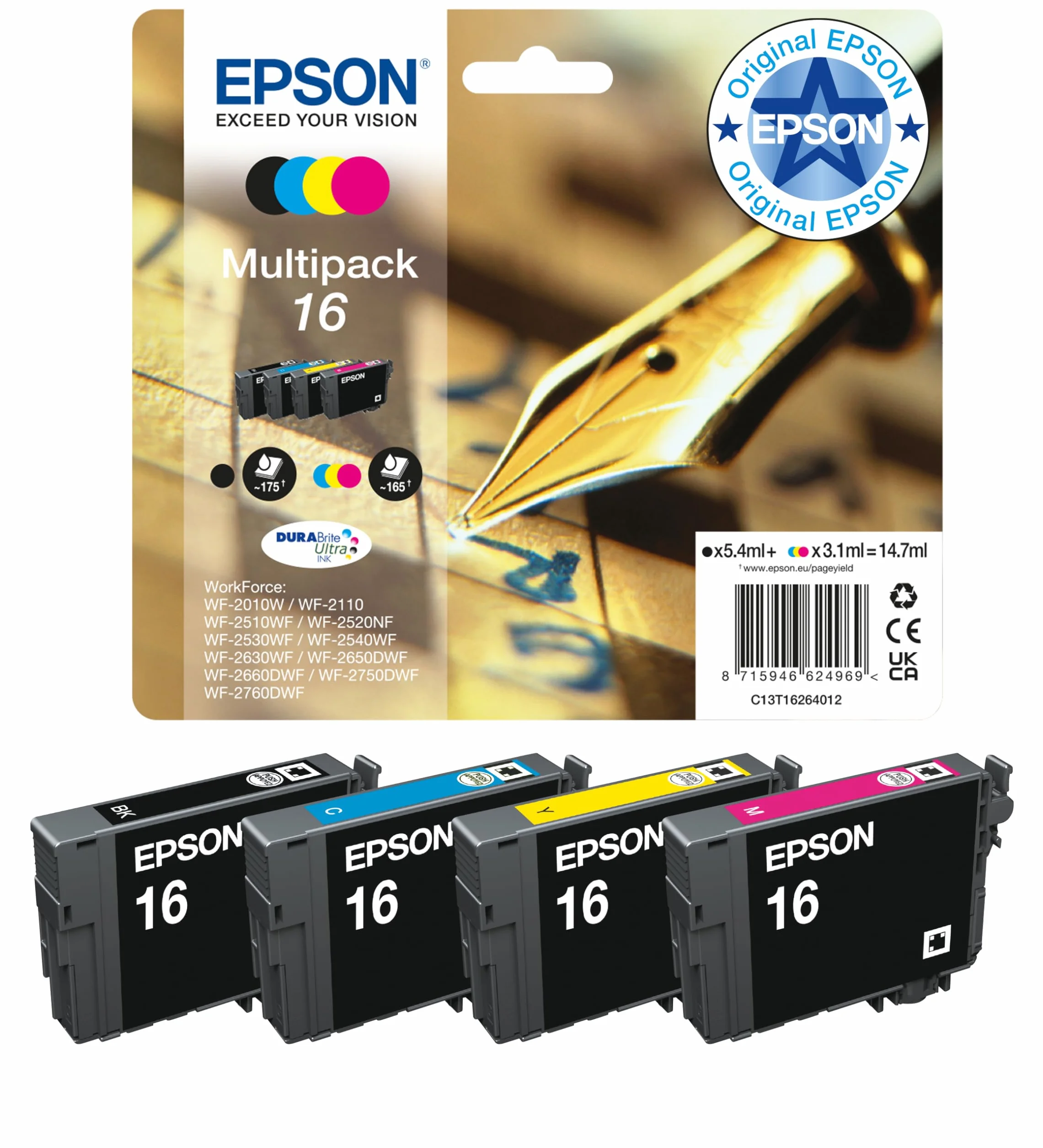 Epson DURABrite Ultra 4-Colours Ink Cartridges Multipack